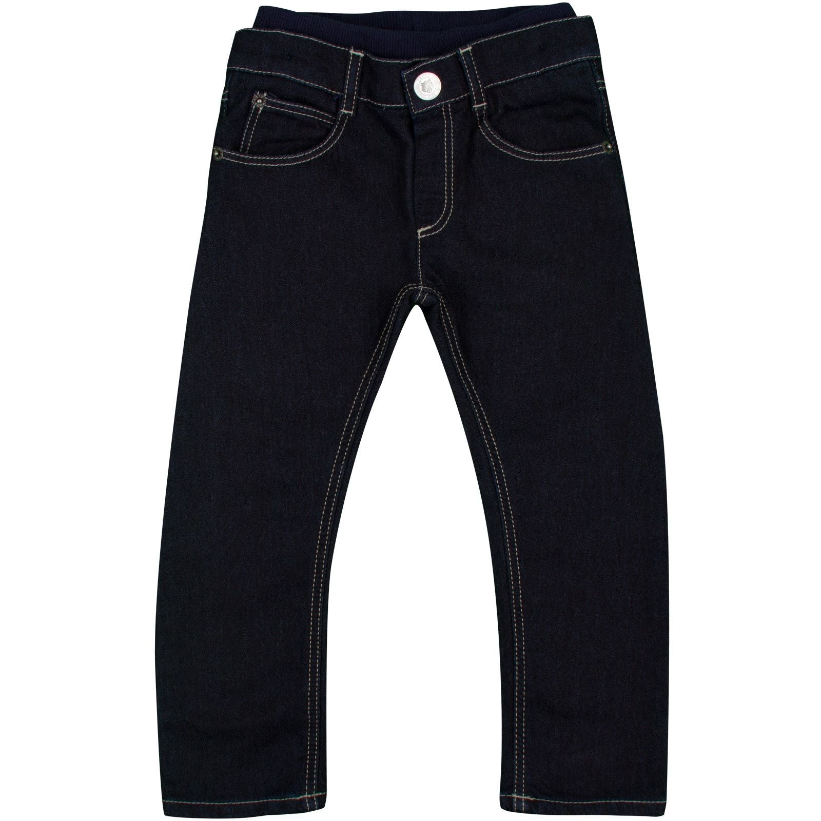 Baby Boys Blue Denim Skinny Fit Jeans - CÉMAROSE | Children's Fashion Store - 1