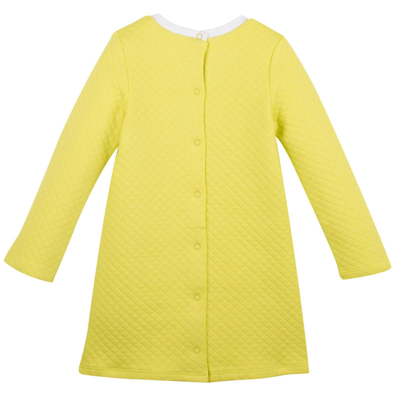 Baby Girls Lime Green Monster Embroidered Dress - CÉMAROSE | Children's Fashion Store - 2
