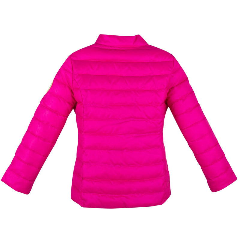 Girls Pink Down Padded Jacket With Zipper Pockets - CÉMAROSE | Children's Fashion Store - 2