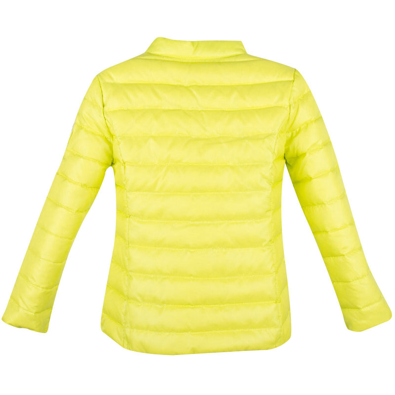 Girls Lime Green Down Padded Jacket With Zip Pockets - CÉMAROSE | Children's Fashion Store - 2