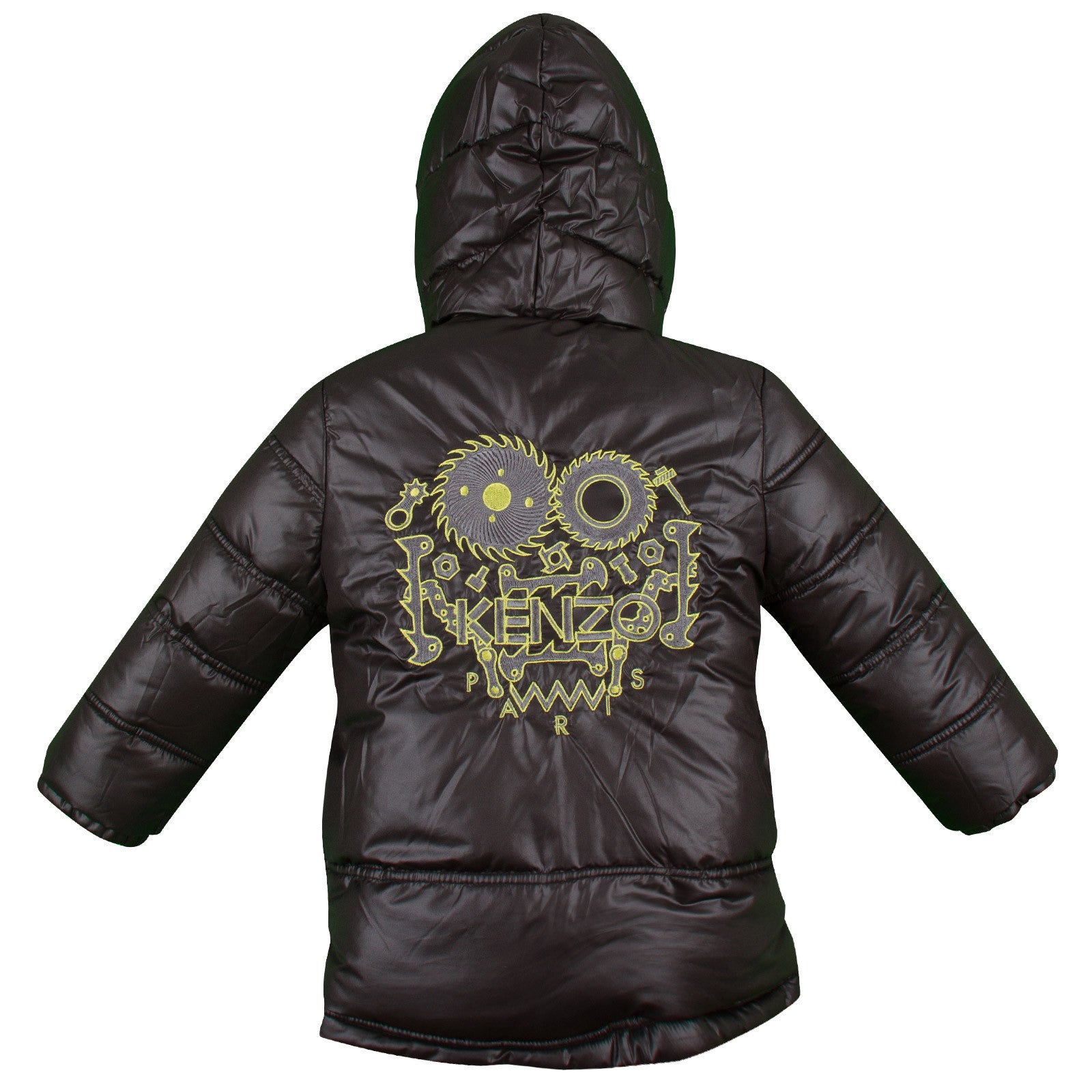 Baby Boys Lime Green Monster Printed Reversible Jacket - CÉMAROSE | Children's Fashion Store - 4
