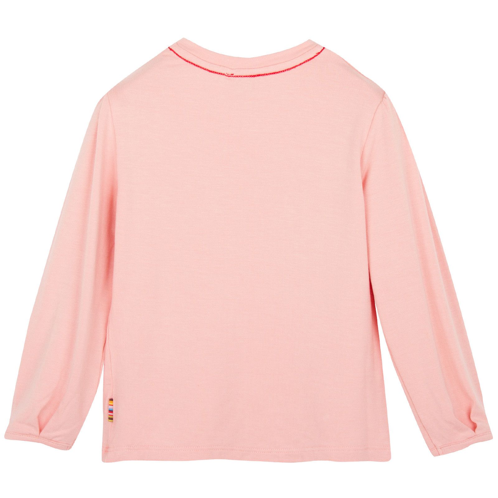 Girls Light Pink Elephant Printed Long-Sleeve T-Shirt - CÉMAROSE | Children's Fashion Store - 2