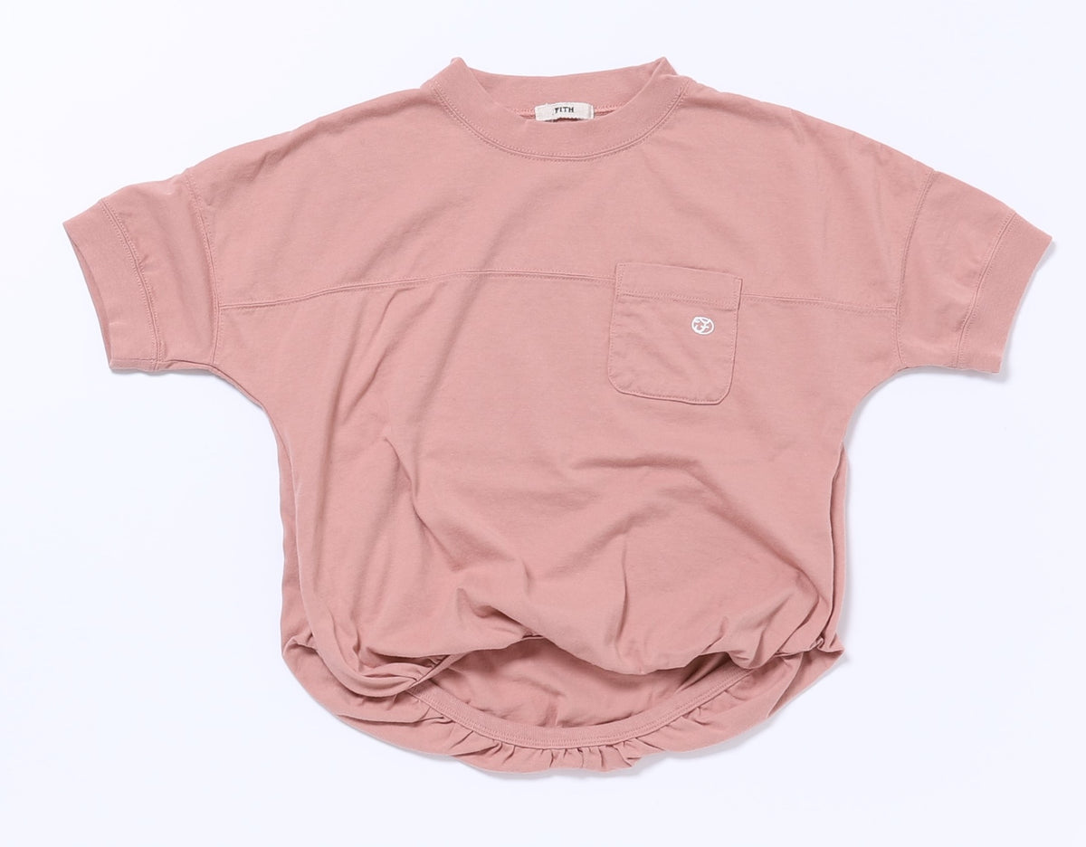 T-shirt rose pour filles avec logo
