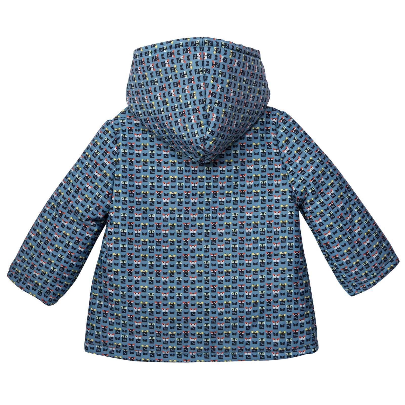 Baby Blue&Mulitcolors 'FF Monster' Printed Jacket - CÉMAROSE | Children's Fashion Store - 2