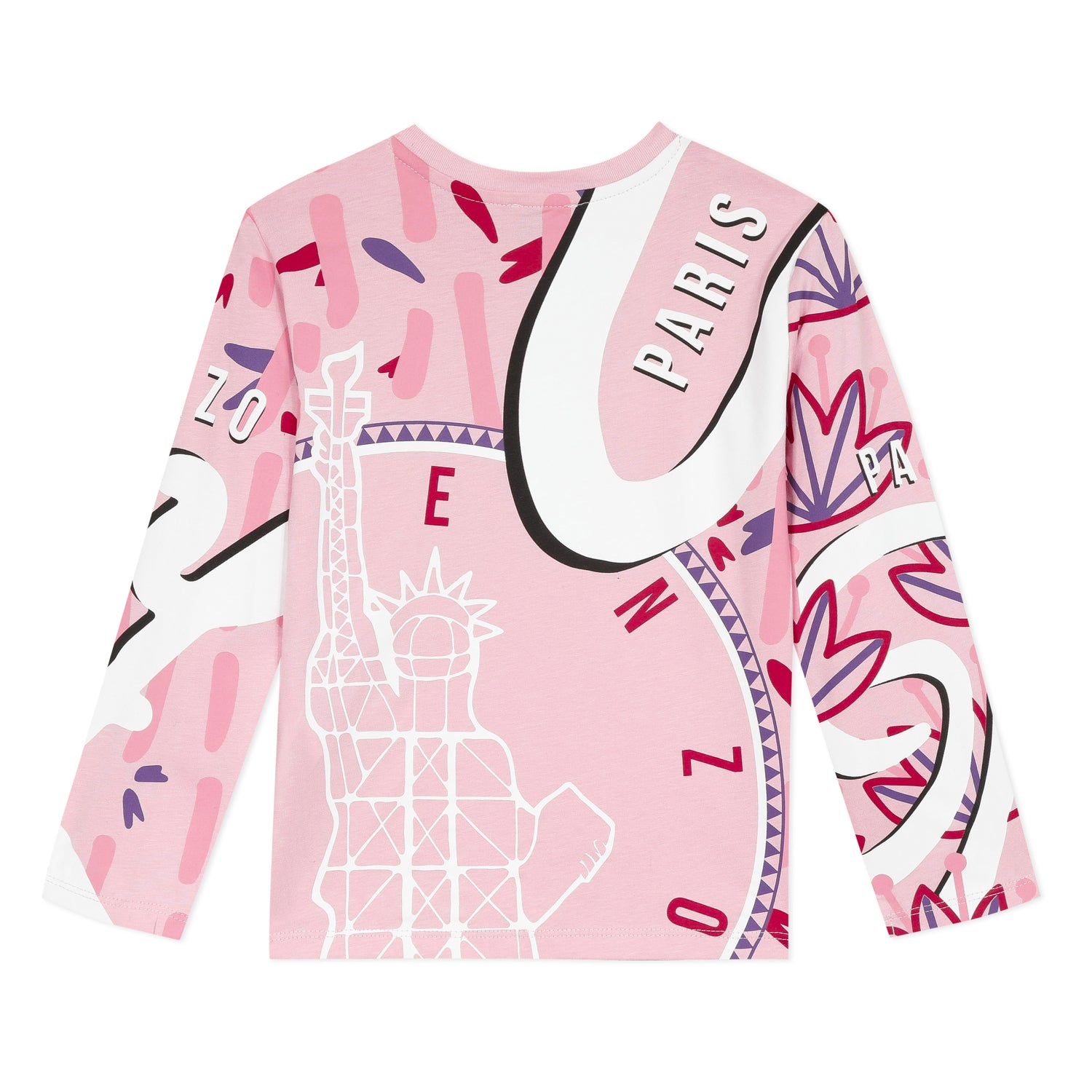 Girls Bubble Pink Cotton T-Shirt