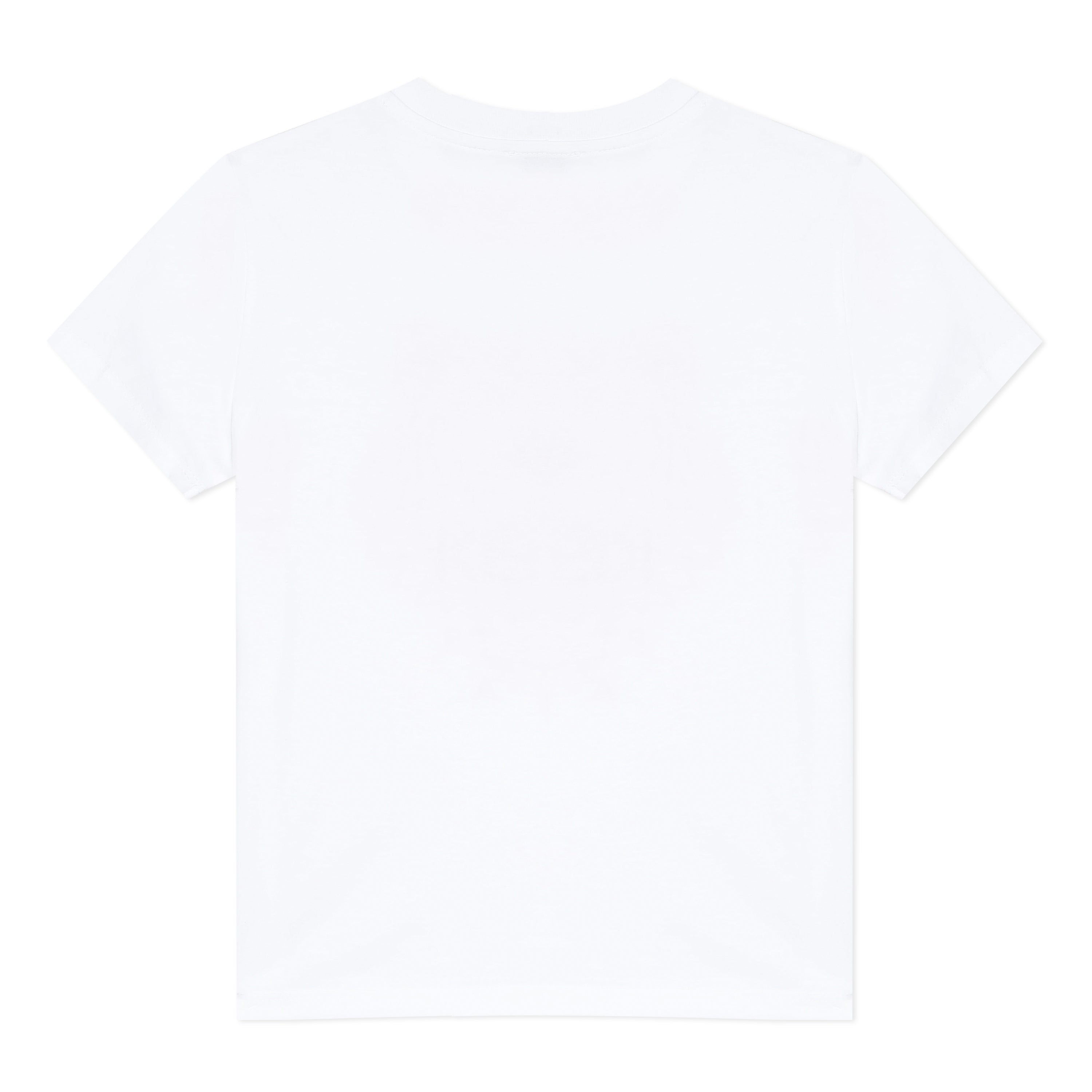 Girls Optic White Cotton T-Shirt
