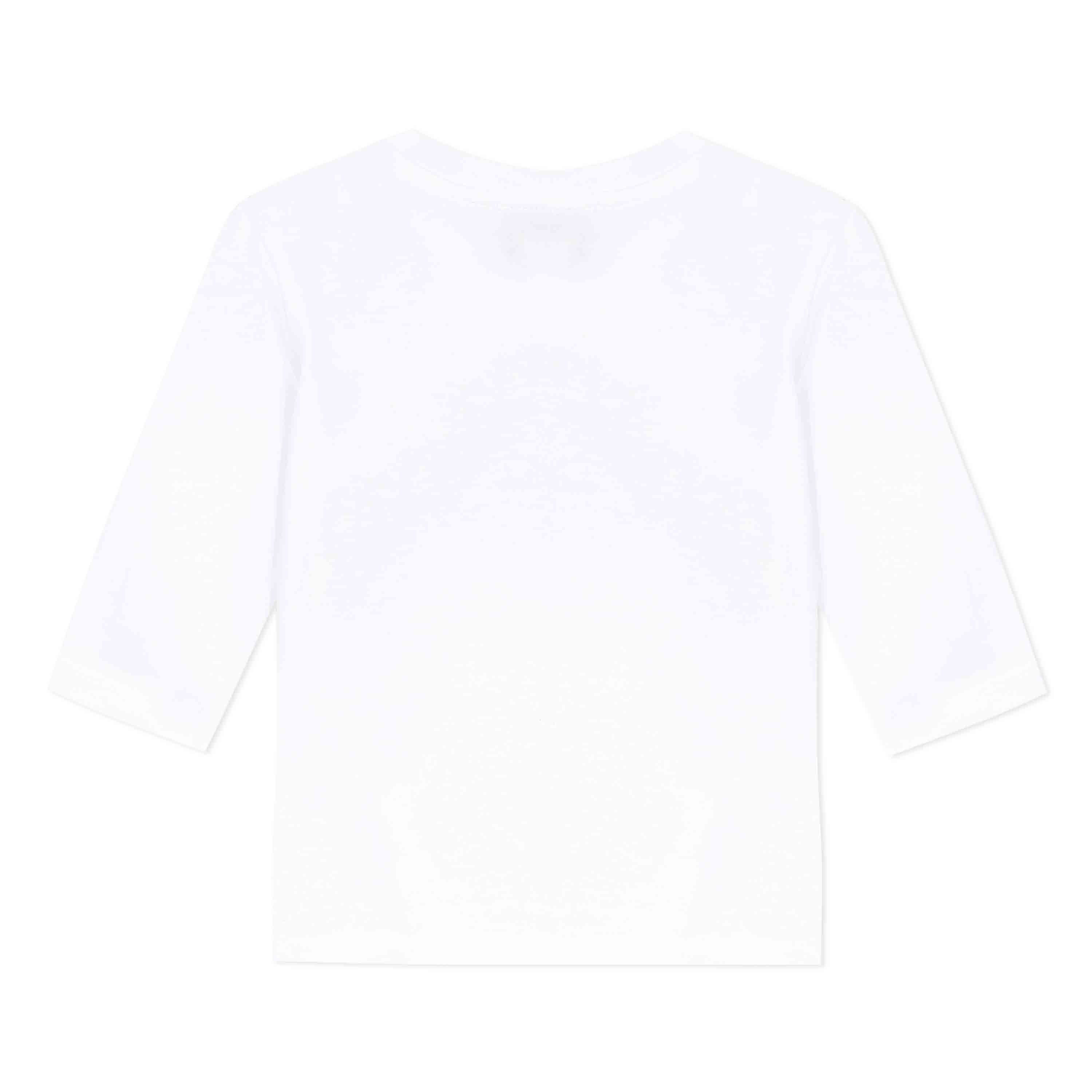 Baby Boys Optic White Tiger Cotton T-Shirt