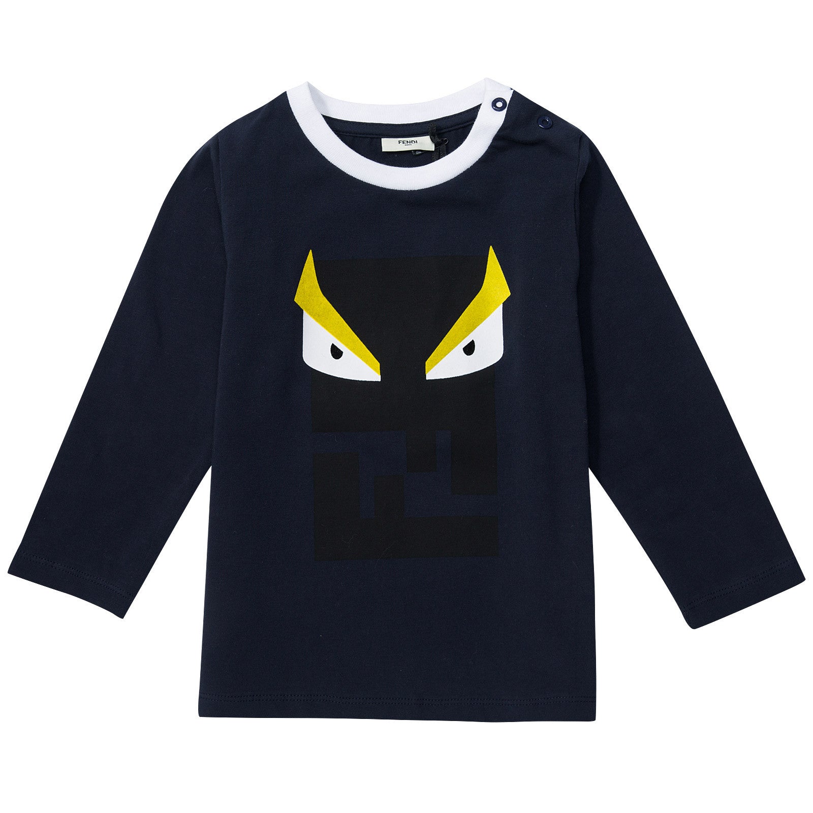 Baby Boys Navy Blue Monster Printed T-Shirt - CÉMAROSE | Children's Fashion Store - 1