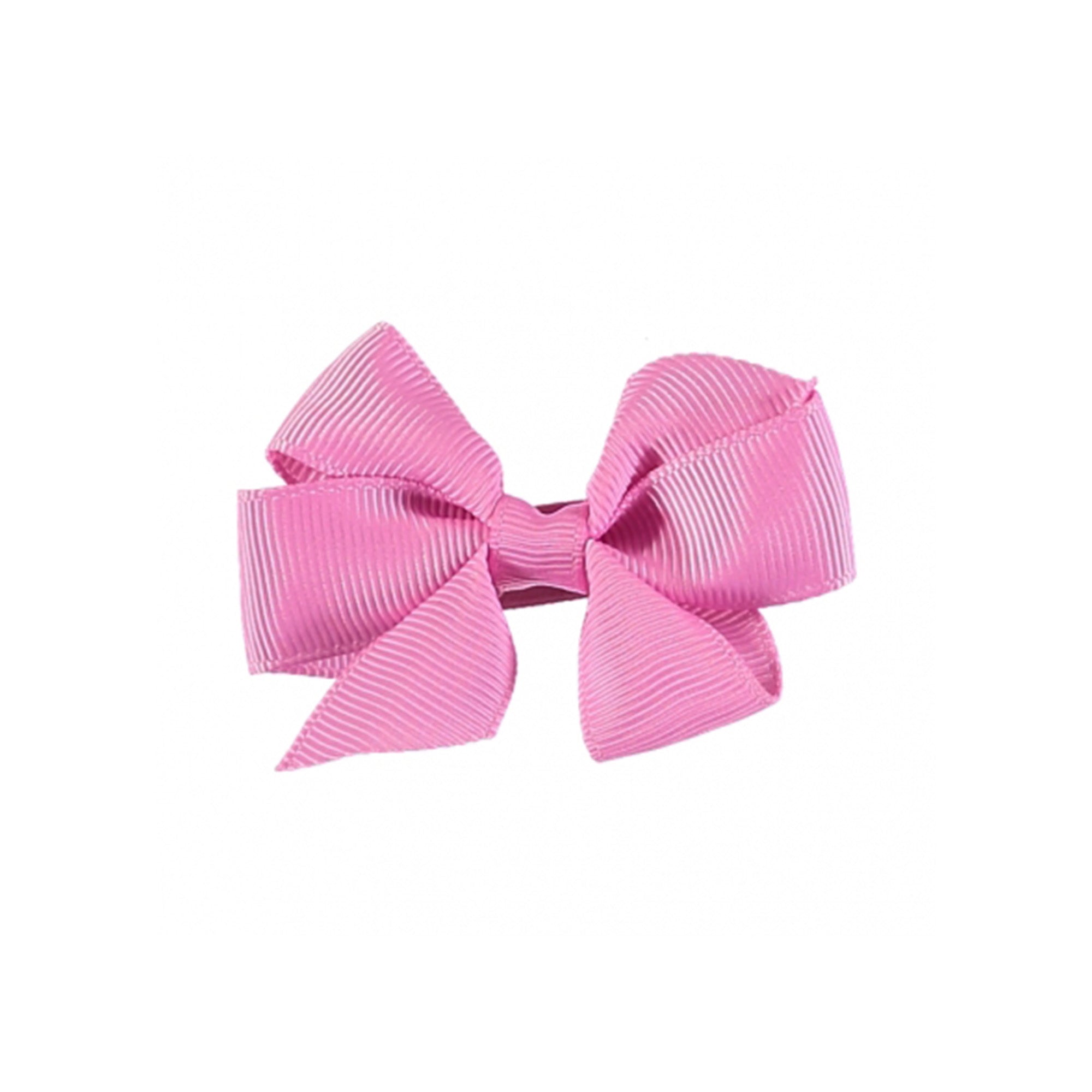 Girls Bright Pink Grosgrain Hair Clip