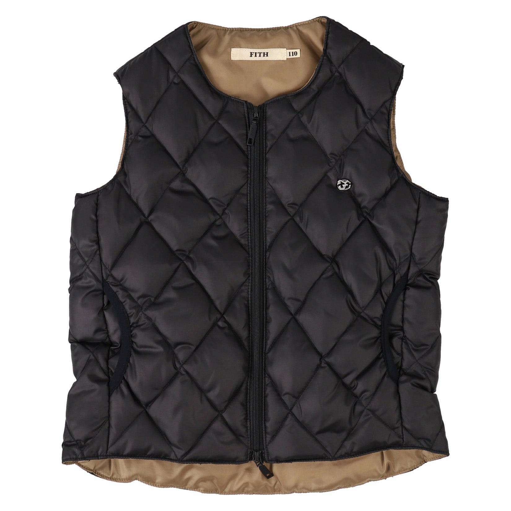 Boys Black Padded Gilet