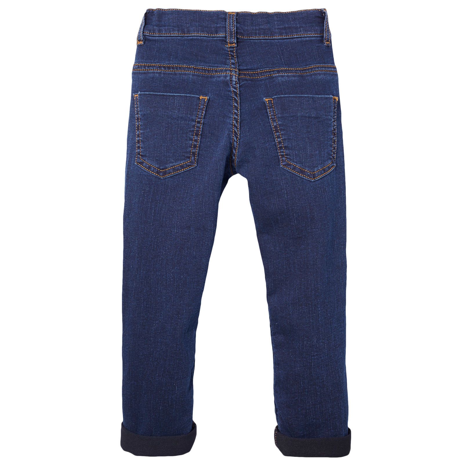 Boys Dark Blue Monster Embroidered Jeans - CÉMAROSE | Children's Fashion Store - 2