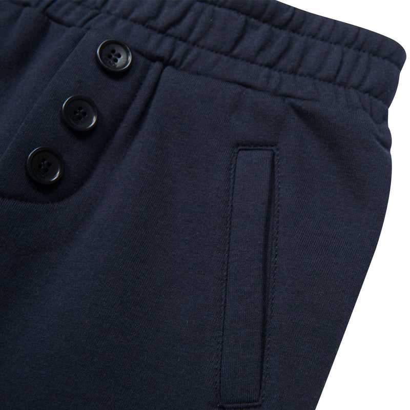 Boys Blue Tracksuit Trousers With Striped Leg Cuffs - CÉMAROSE | Children's Fashion Store - 3