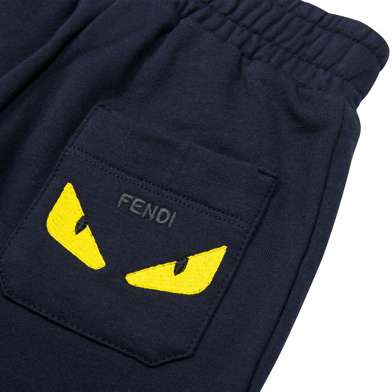 Boys Blue Tracksuit Trousers With Striped Leg Cuffs - CÉMAROSE | Children's Fashion Store - 5