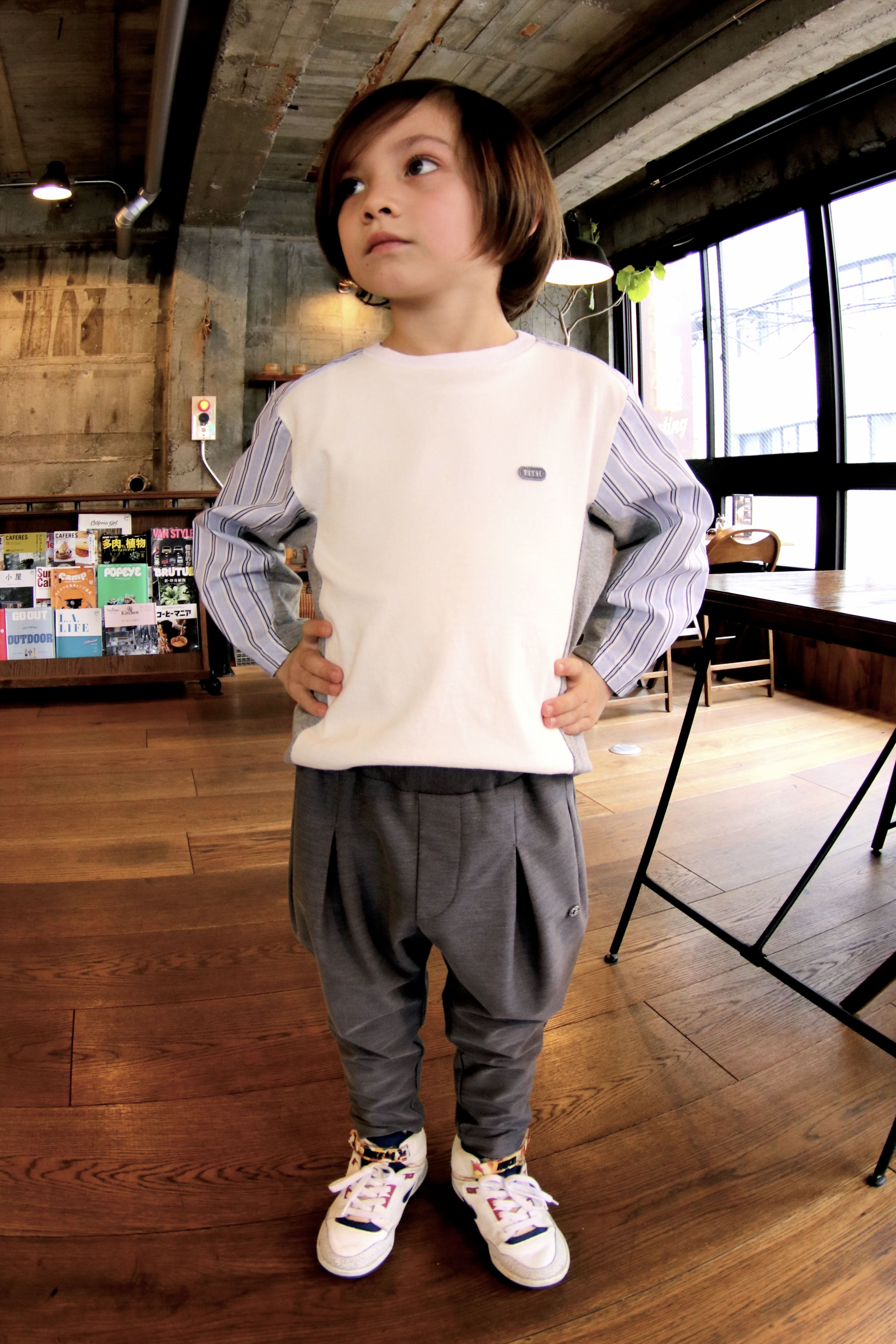 Boys White Cotton T-Shirt