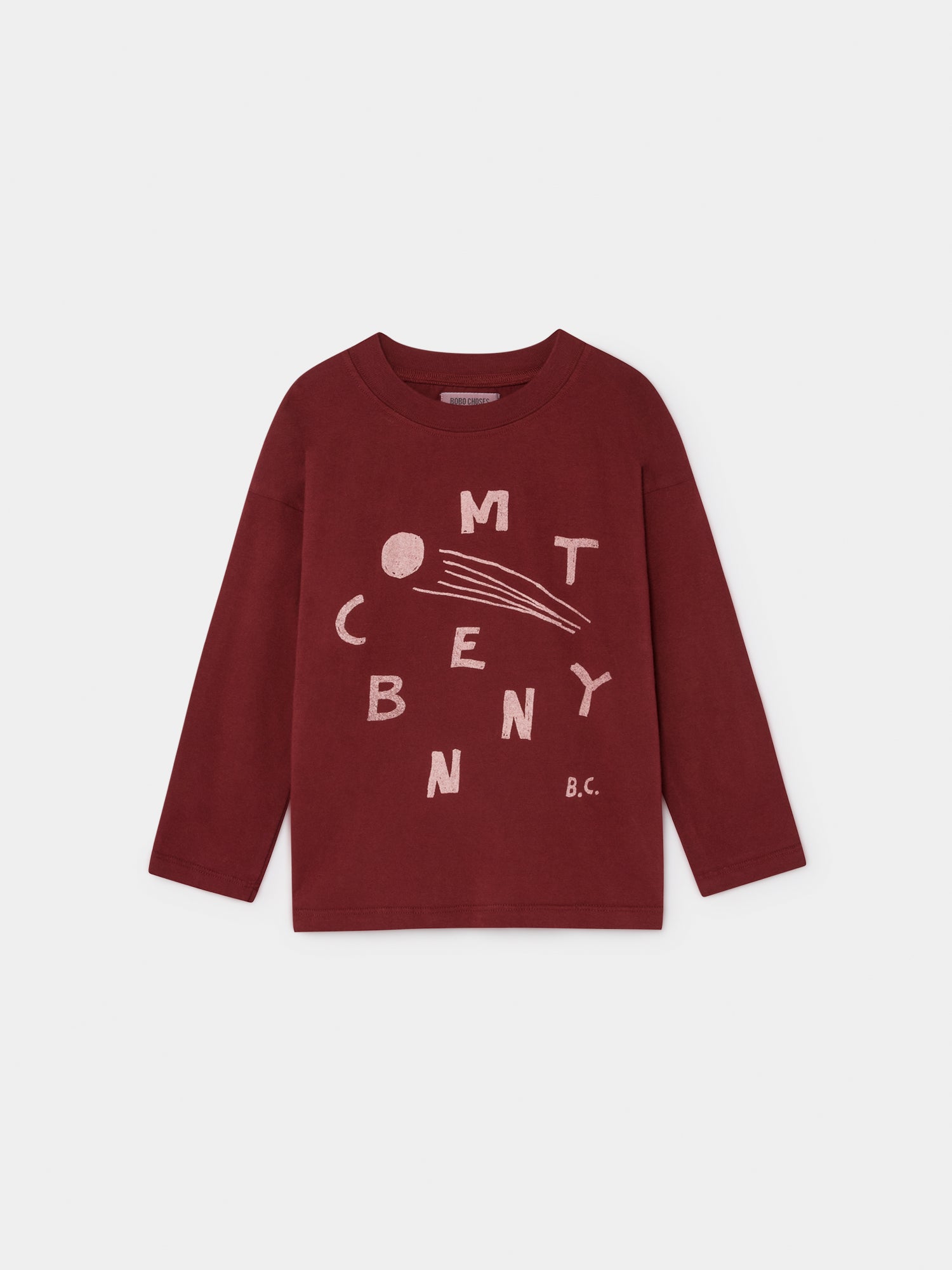 Girls Red Comet Benny Long Sleeve Cotton T-Shirt