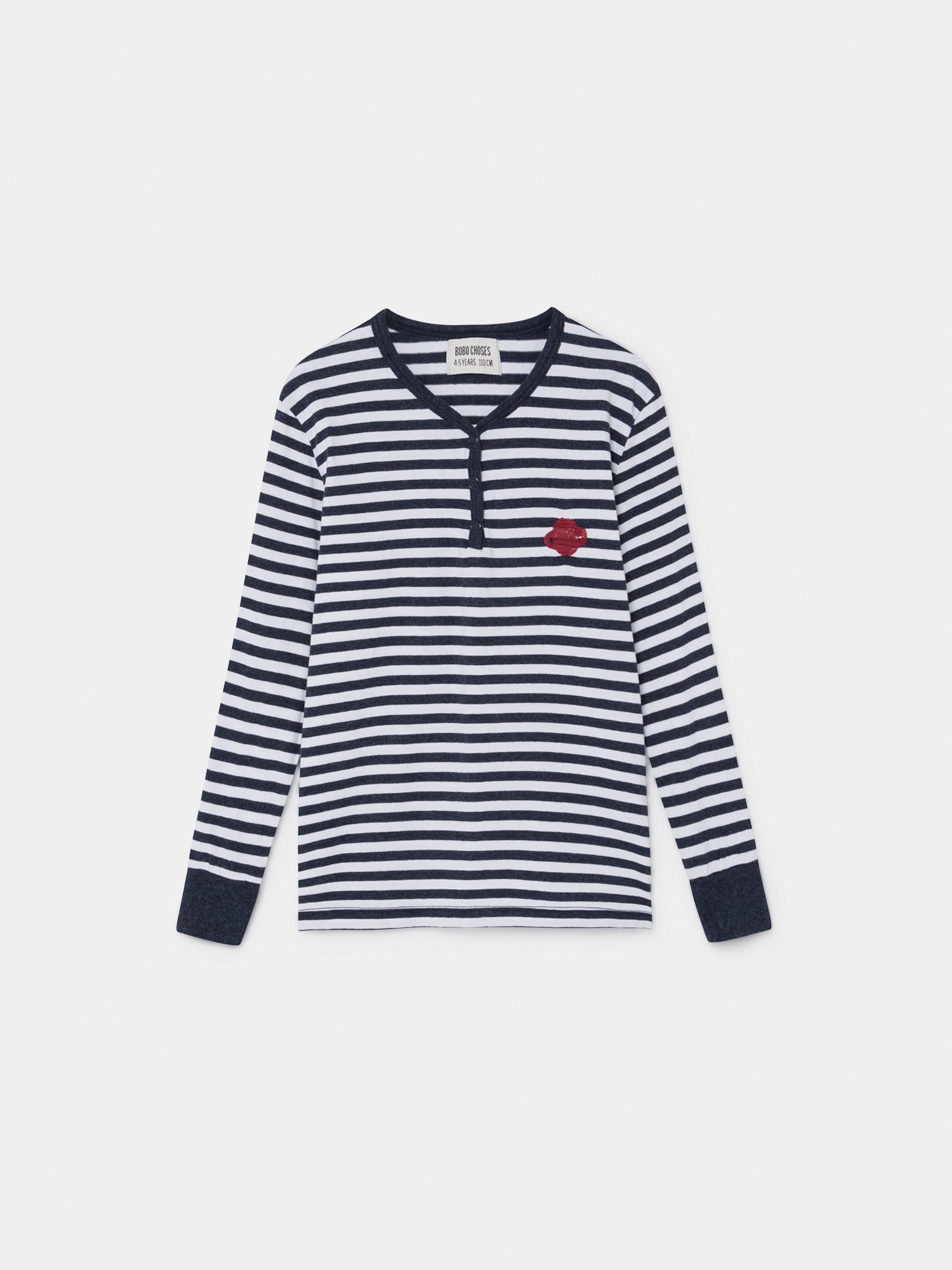 Girls Blue Stripes Long Sleeve T-Shirt
