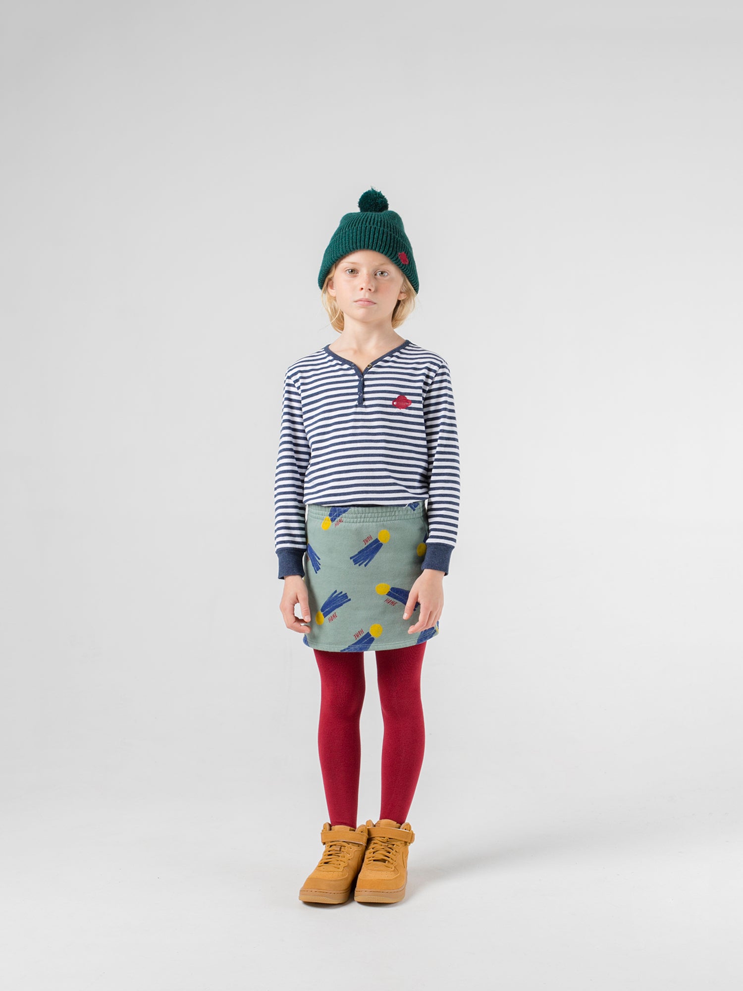 Girls Blue Stripes Long Sleeve T-Shirt