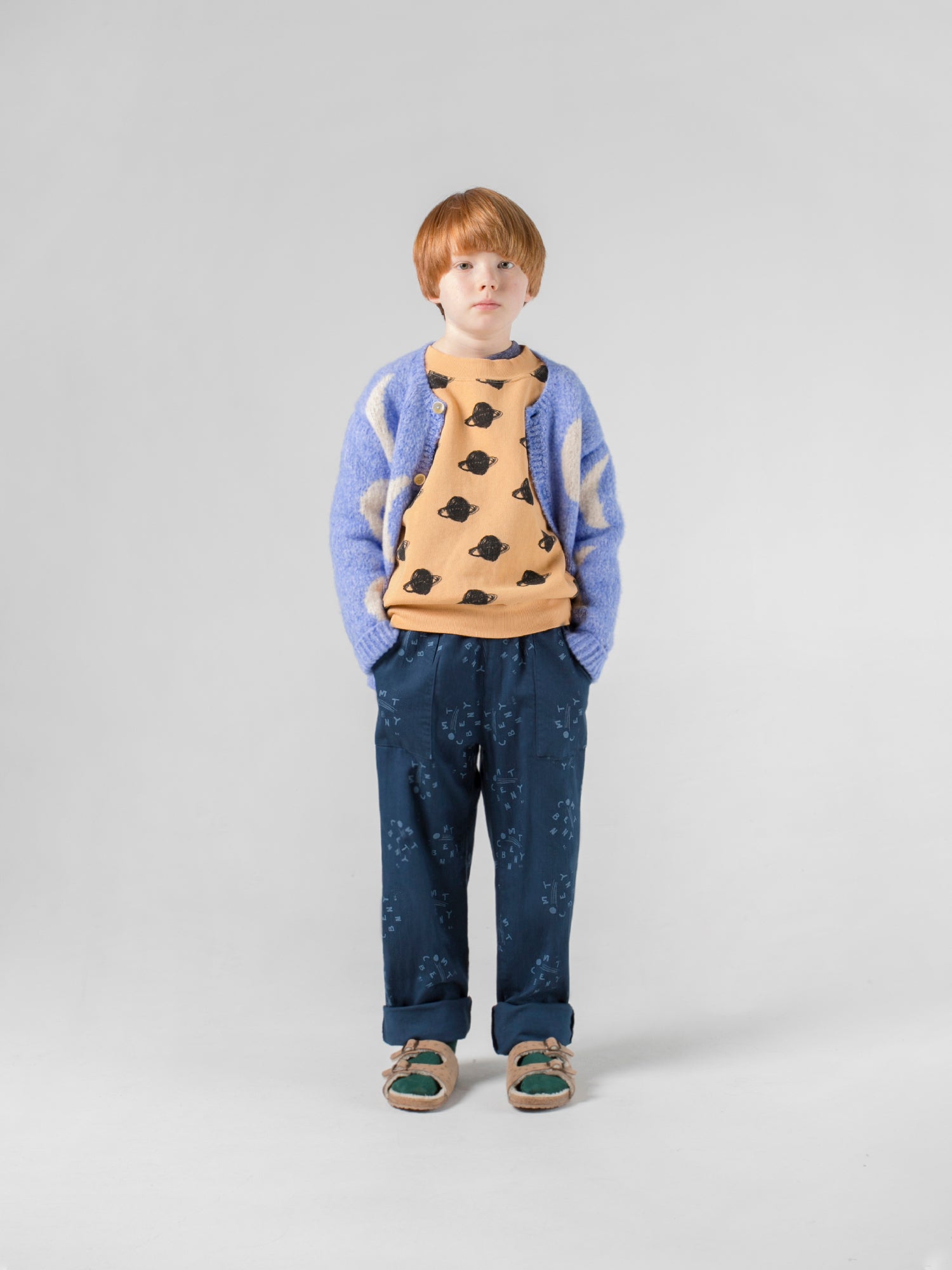 Boys Blue Comet Benny Straight Cotton Trousers