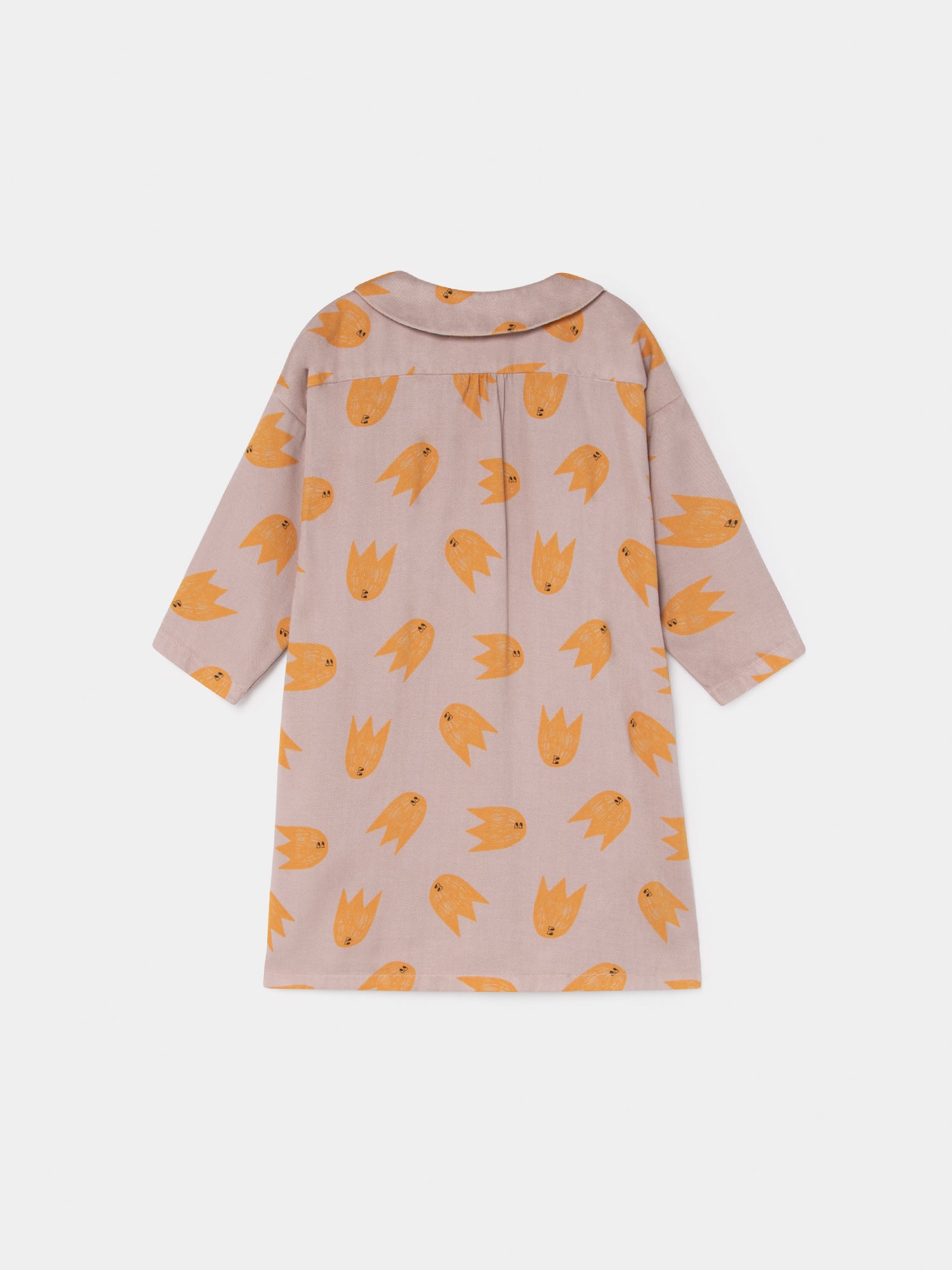 Girls Light Pink Comets Buttons Dress