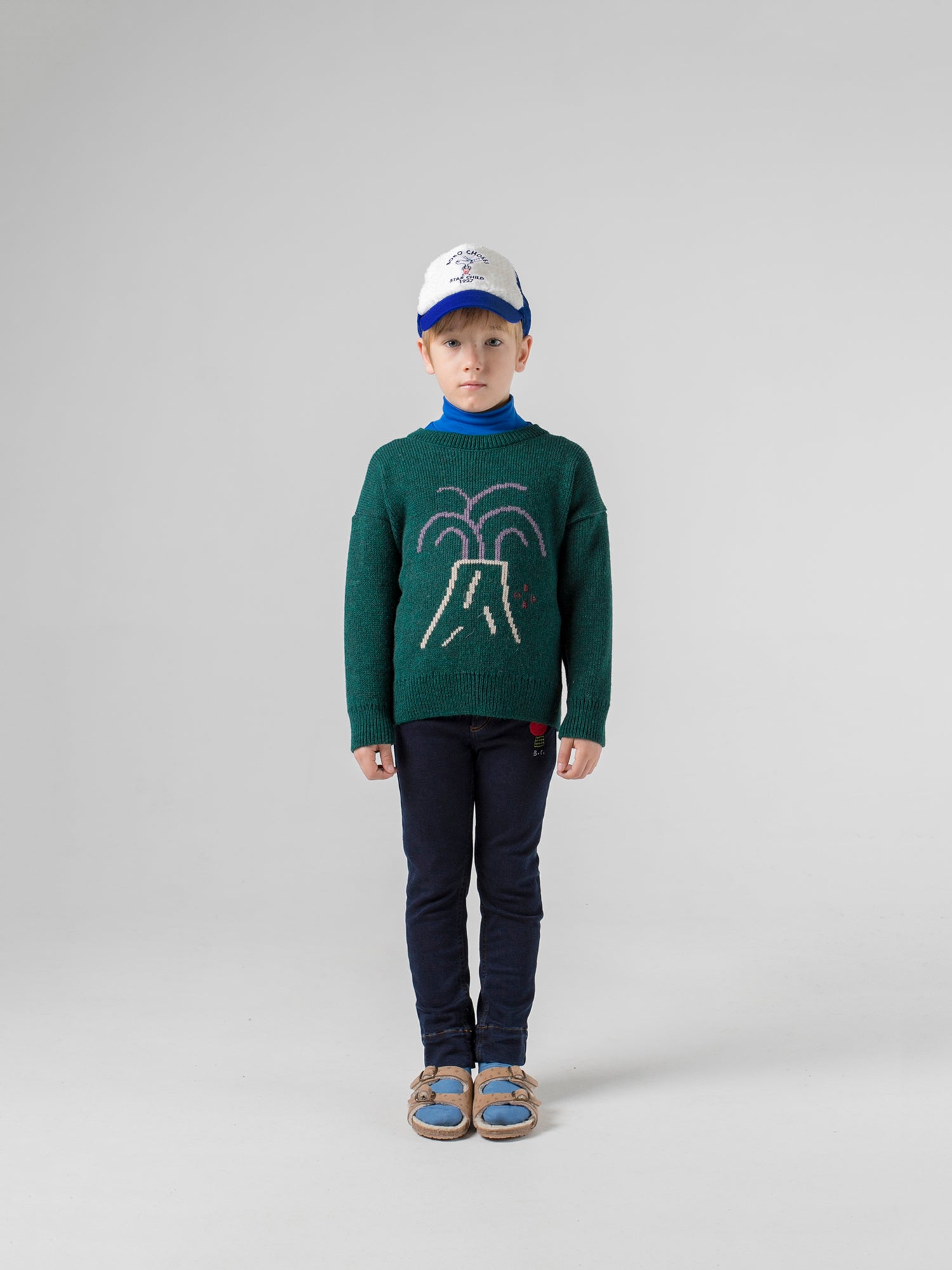 Boys & Girls Green Valcano Sweater