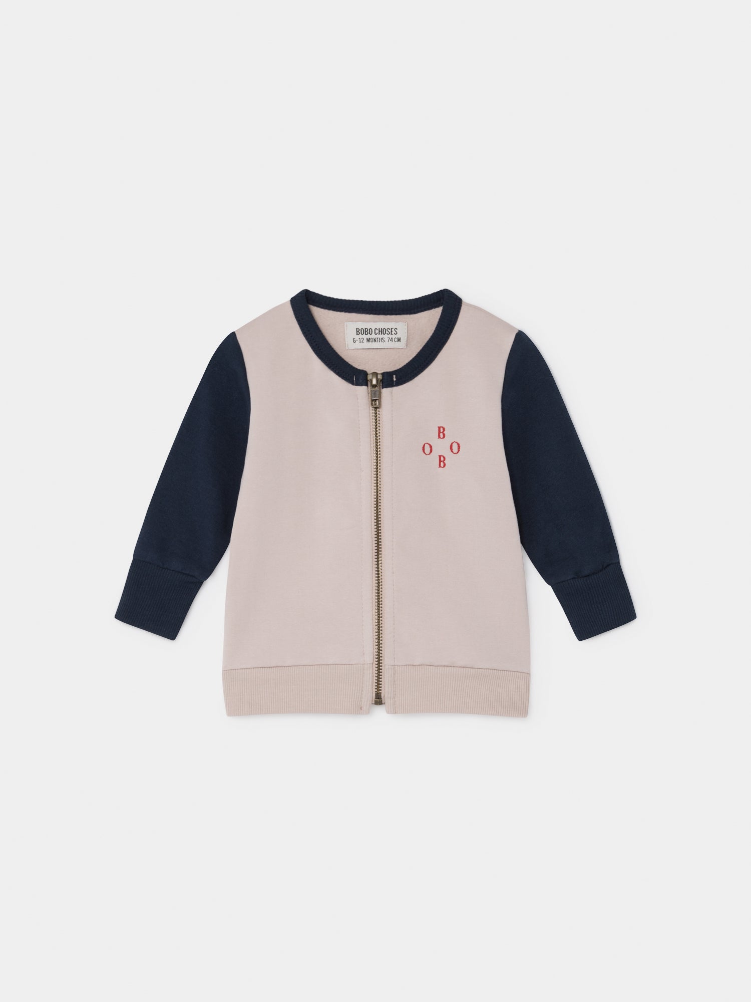 Baby Boys Light Pink & Blue Archigram Saturn Zipped Sweatshirt