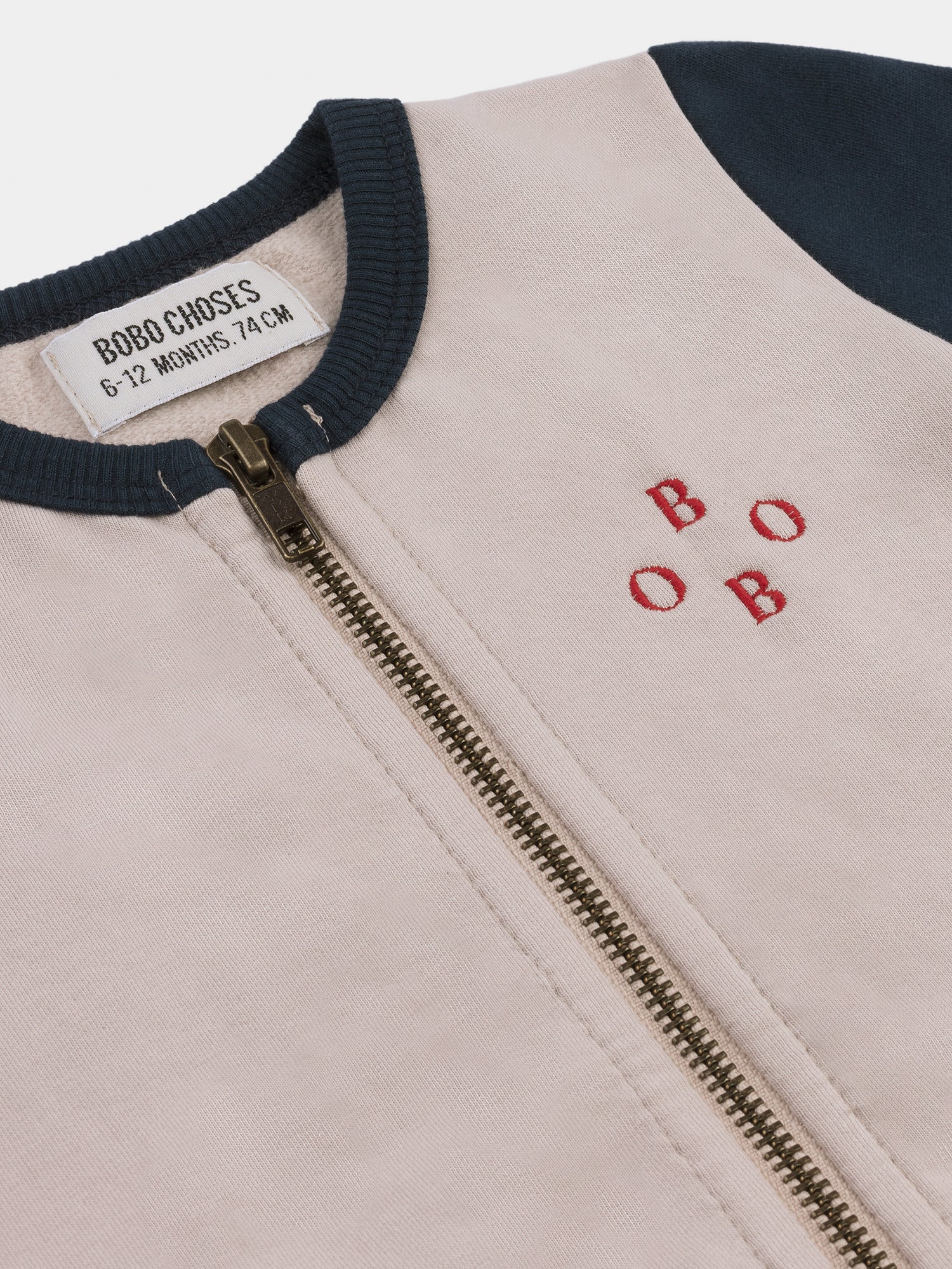 Baby Boys Light Pink & Blue Archigram Saturn Zipped Sweatshirt