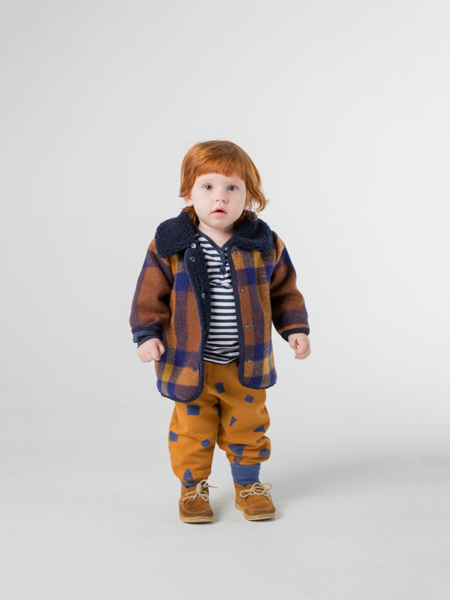 Baby Boys Caramel Cotton Trousers