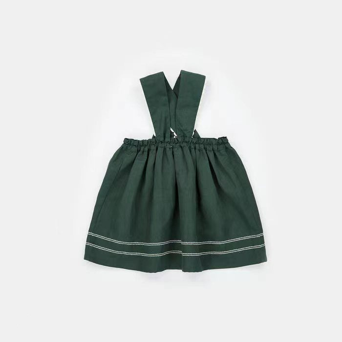 Baby Girls Green Cotton Skirt