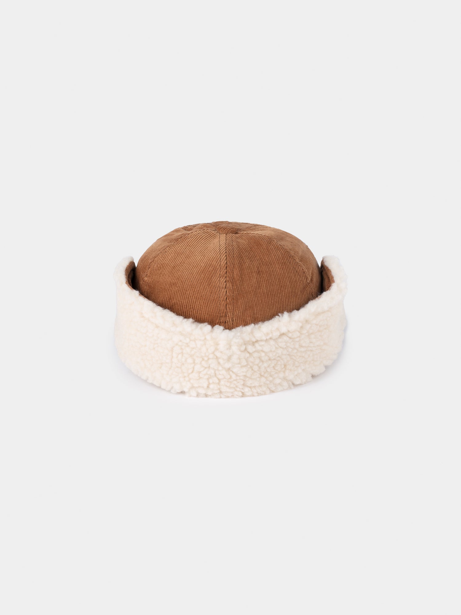 Girls Camel Logo Sheepskin Cap