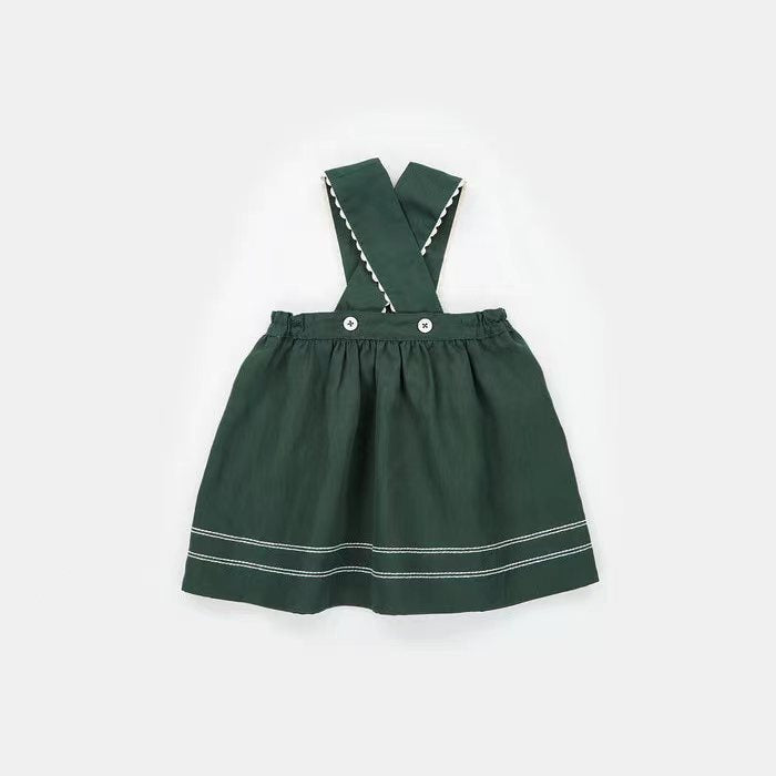 Baby Girls Green Cotton Skirt