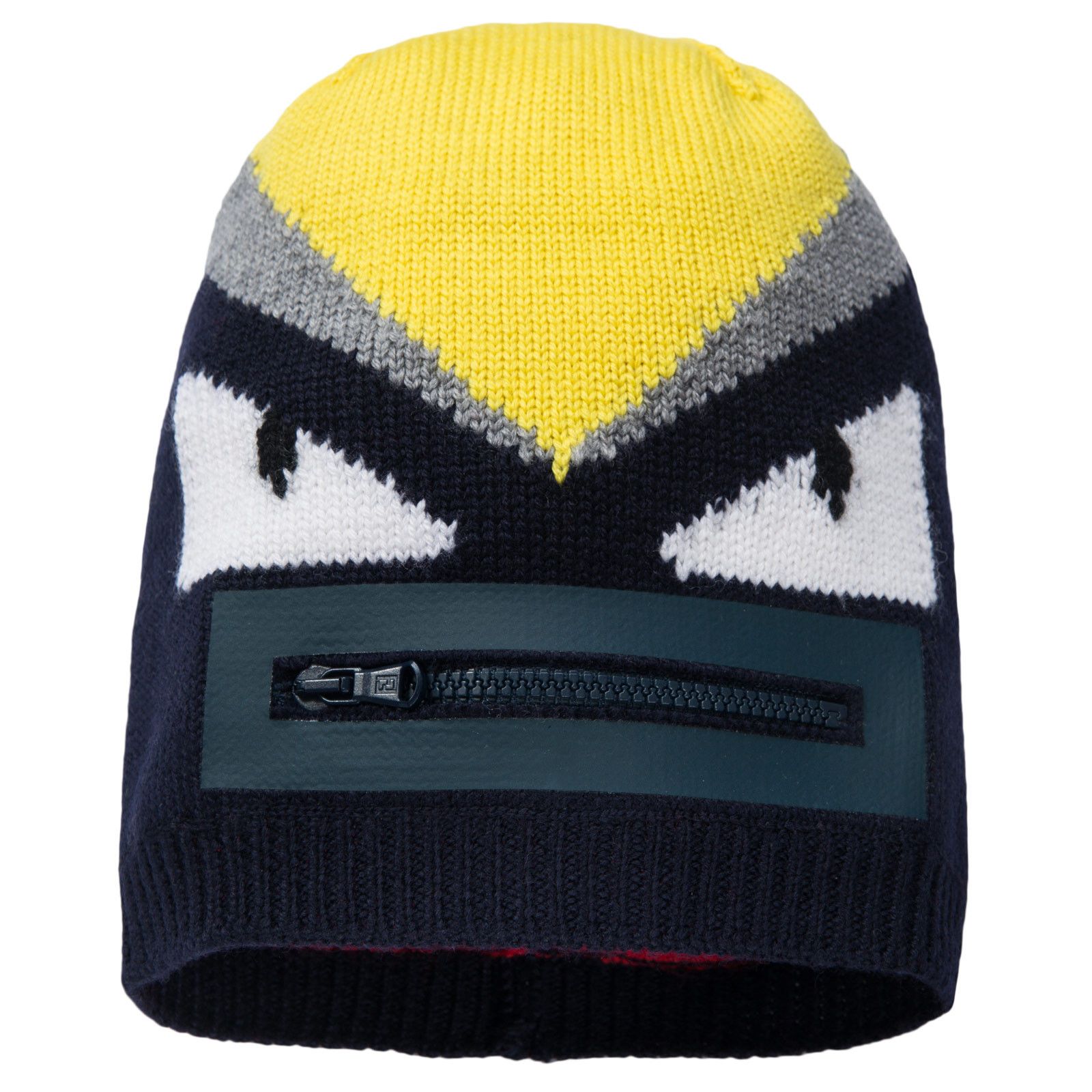 Boys Multicolors Knitted Wool Monster Hat - CÉMAROSE | Children's Fashion Store - 1