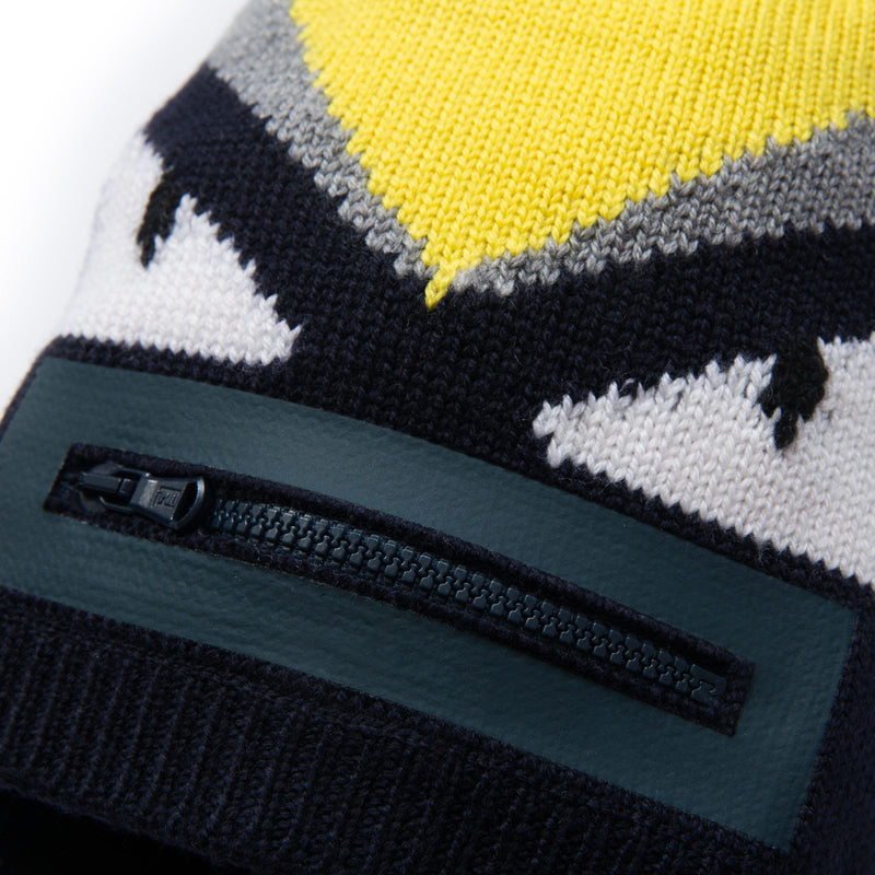 Boys Multicolors Knitted Wool Monster Hat - CÉMAROSE | Children's Fashion Store - 3