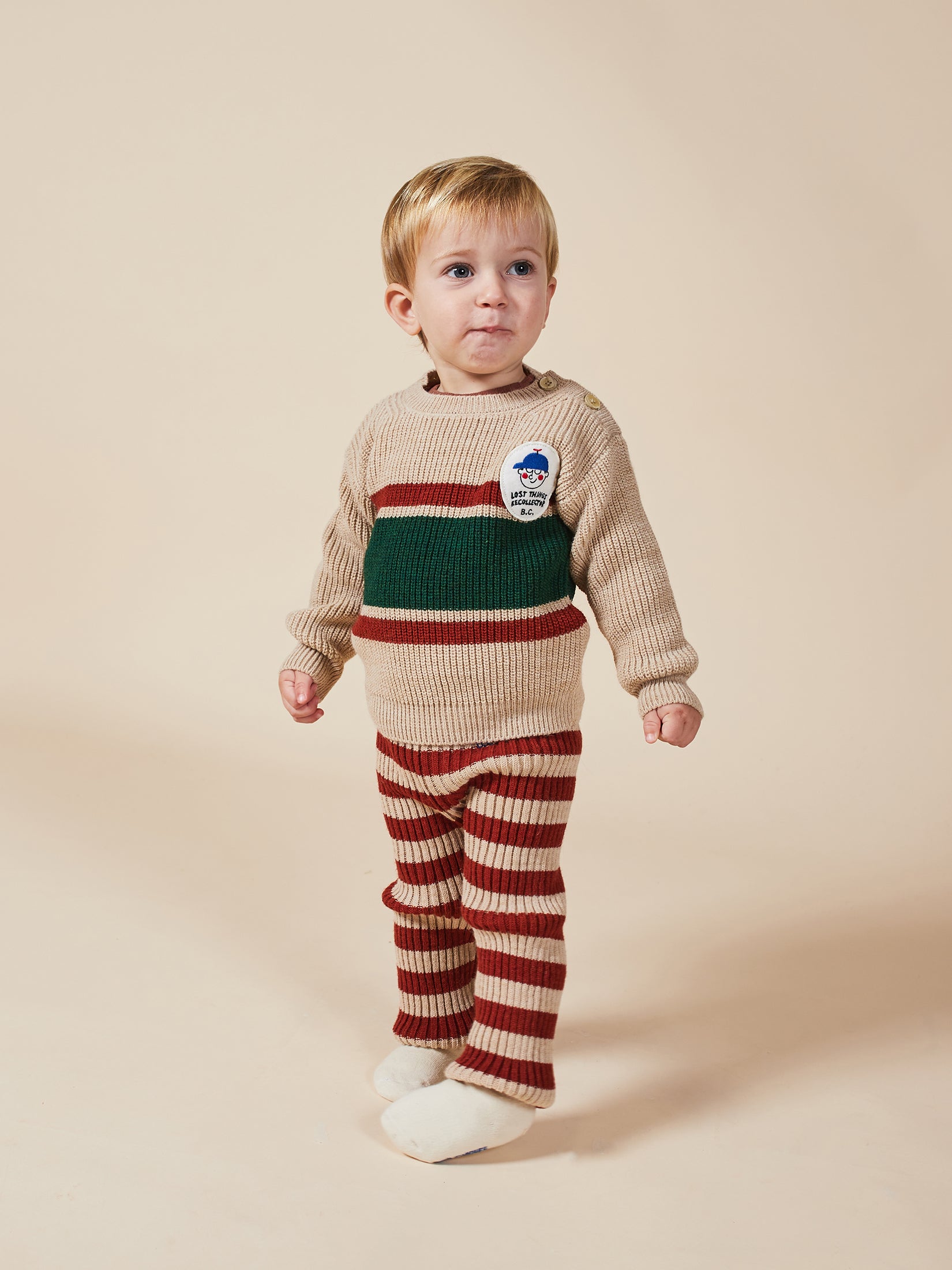 Baby Boys Brown Rice Jumper