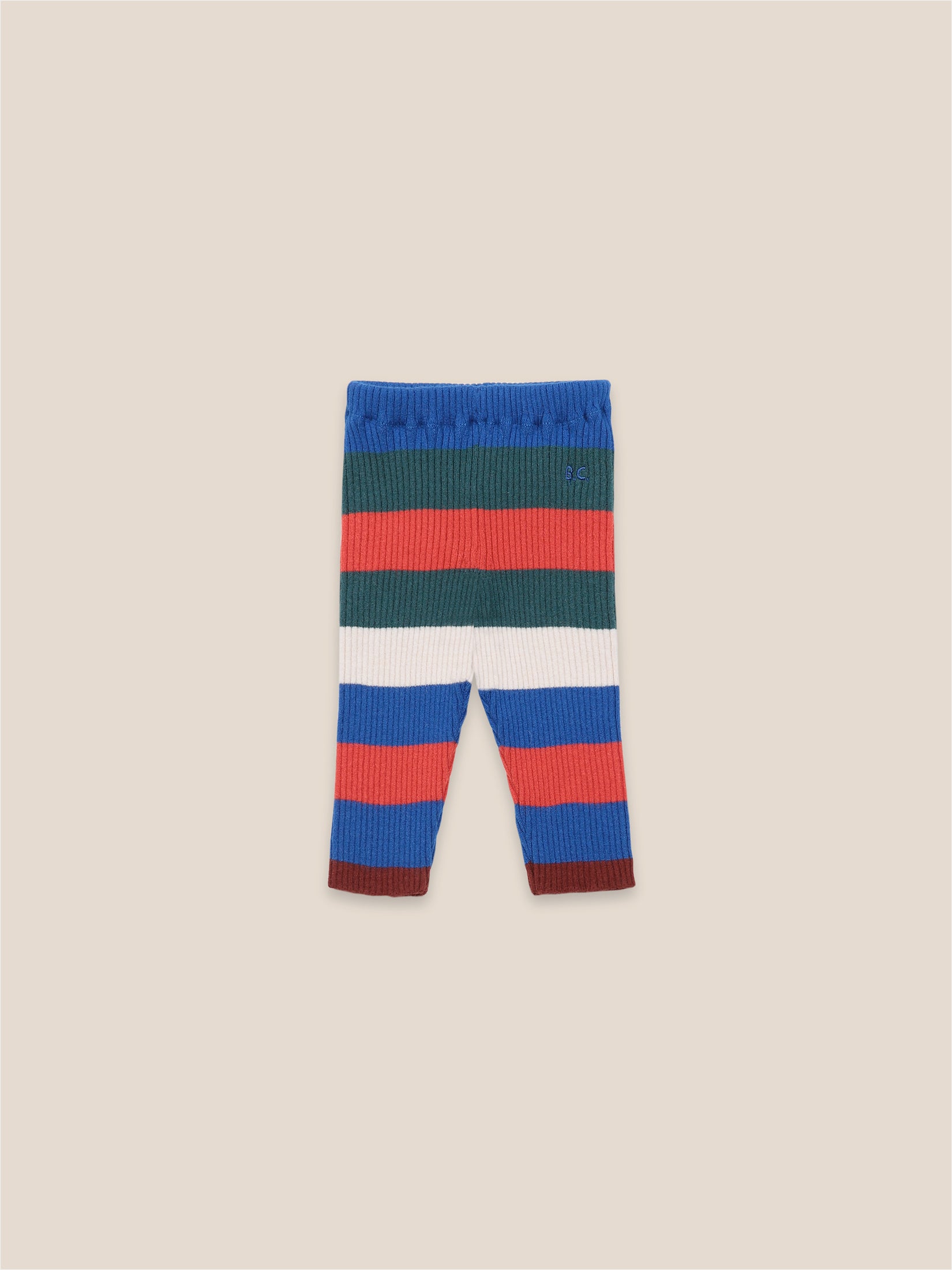 Baby Boys Electric Blue Stripe Knitted Legging