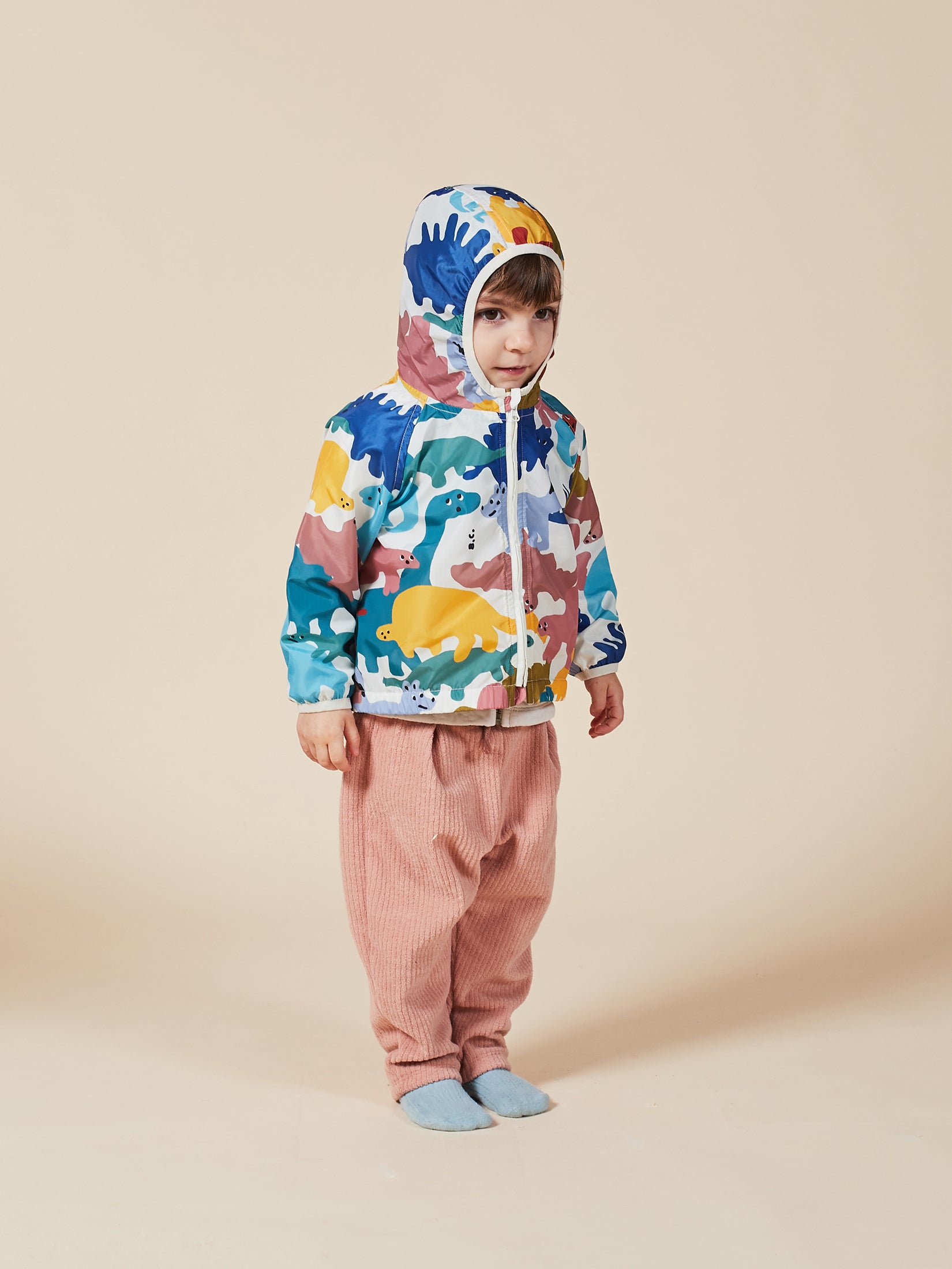 Baby Girls Pristine Dinos All Over Raincoat