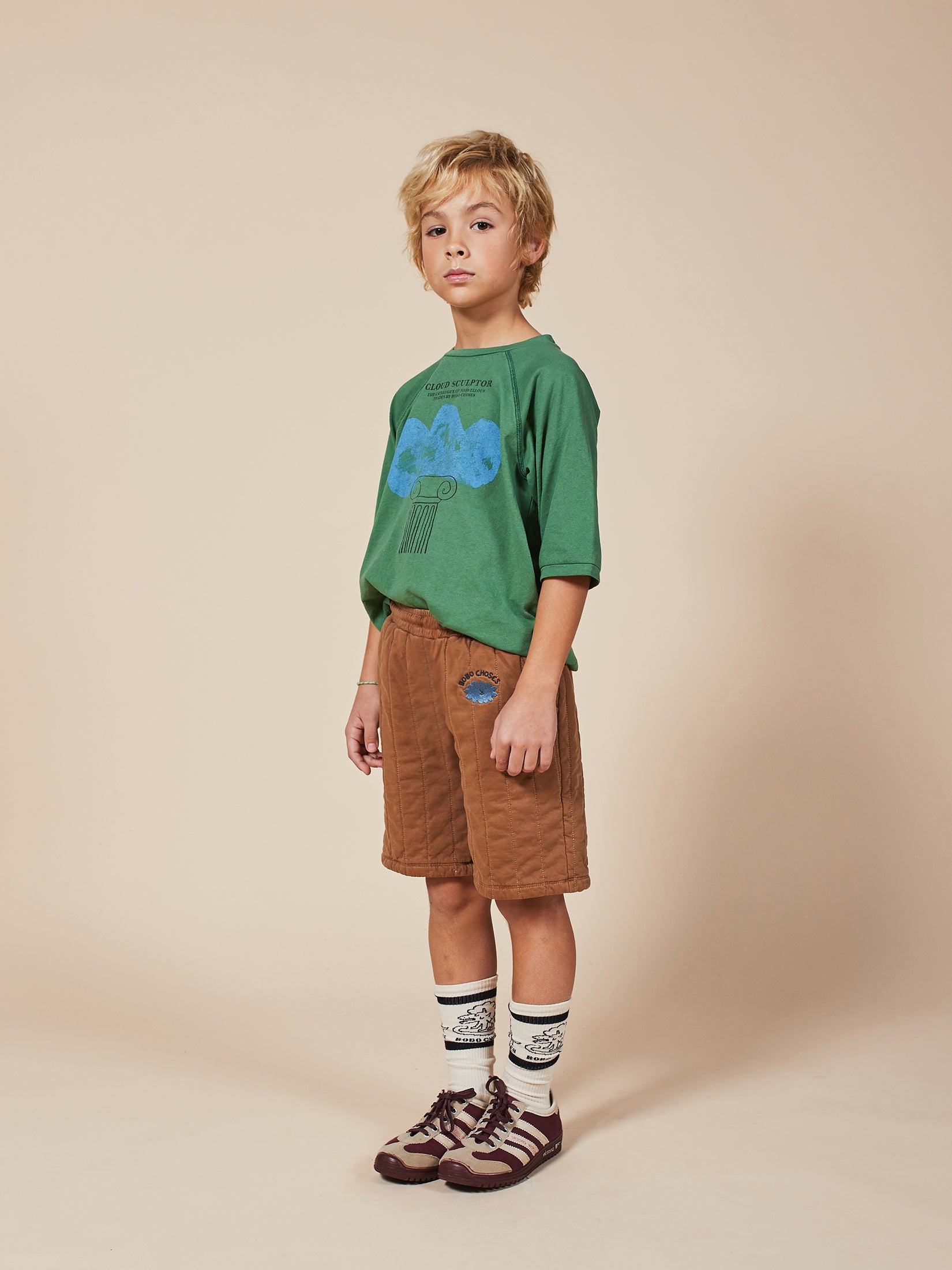 Boys Greener Pastures Cloud Sculptor Organic Cotton T-Shirt