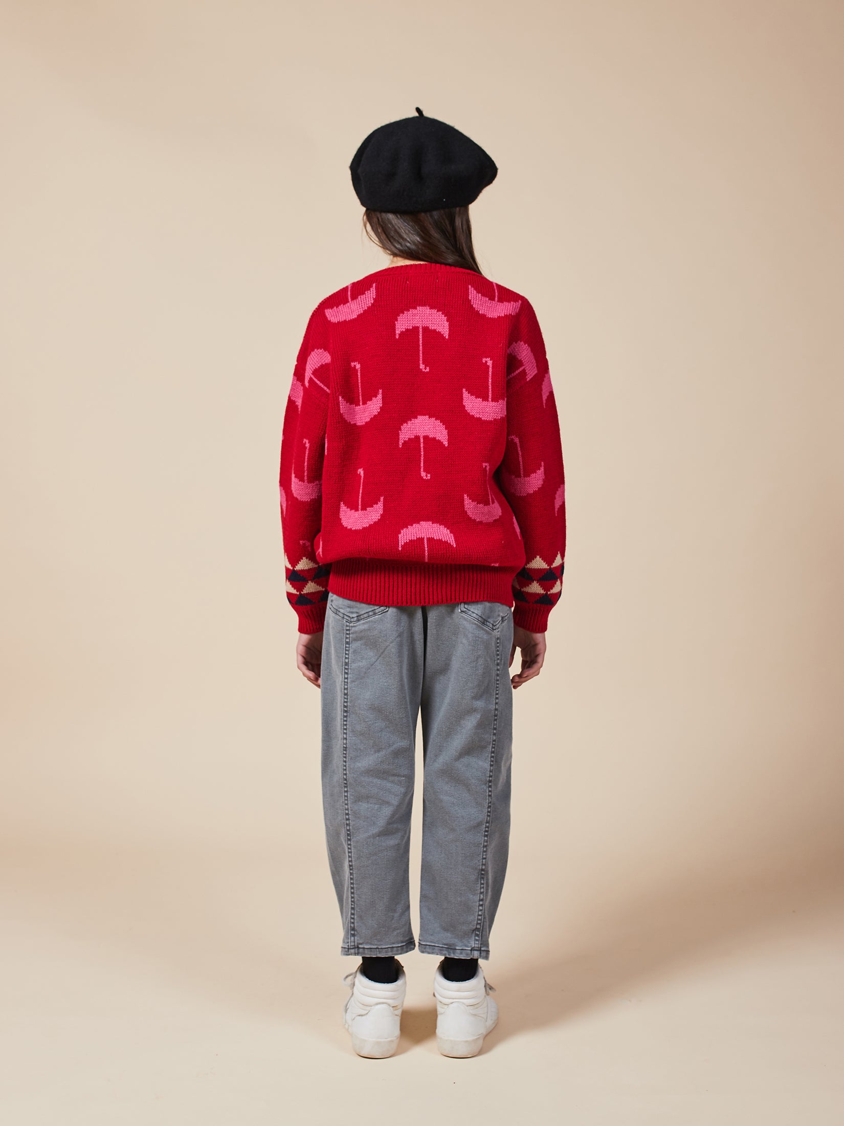 Boys & Girls Red Umbrella Jumper