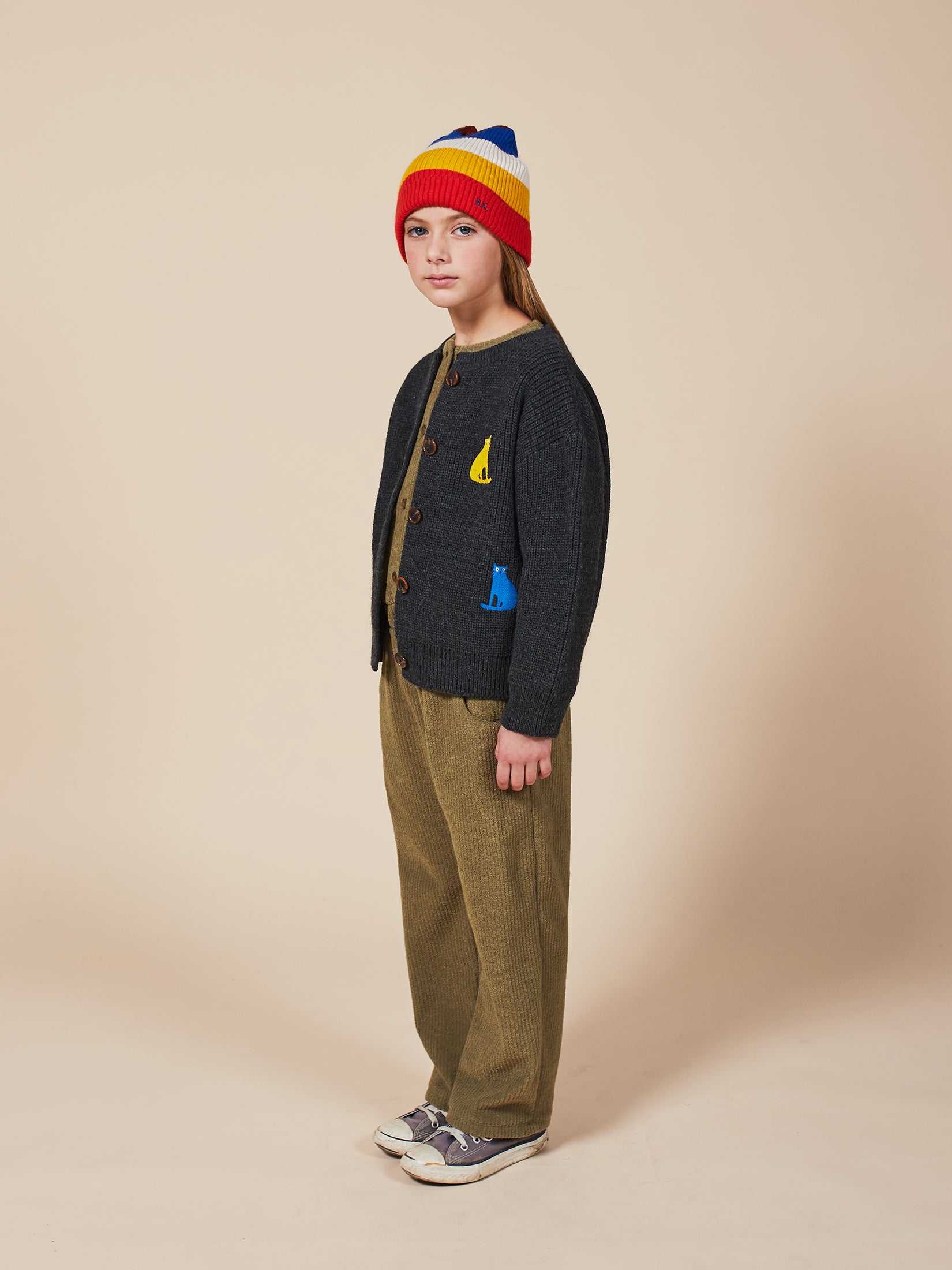 Boys & Girls Midnight Navy Cats Cardigans