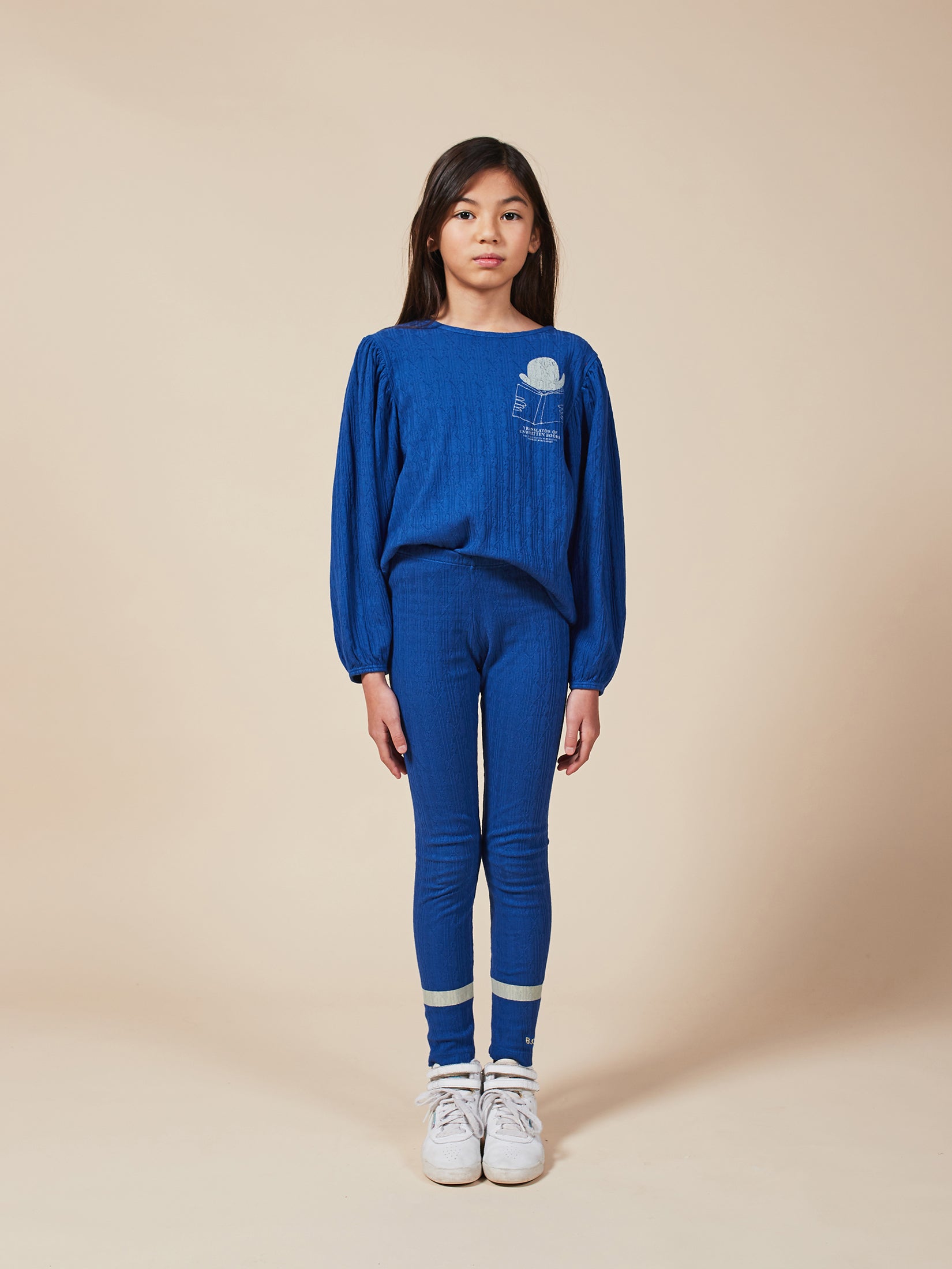 Boys & Girls Electric Blue Organic Cotton Leggings