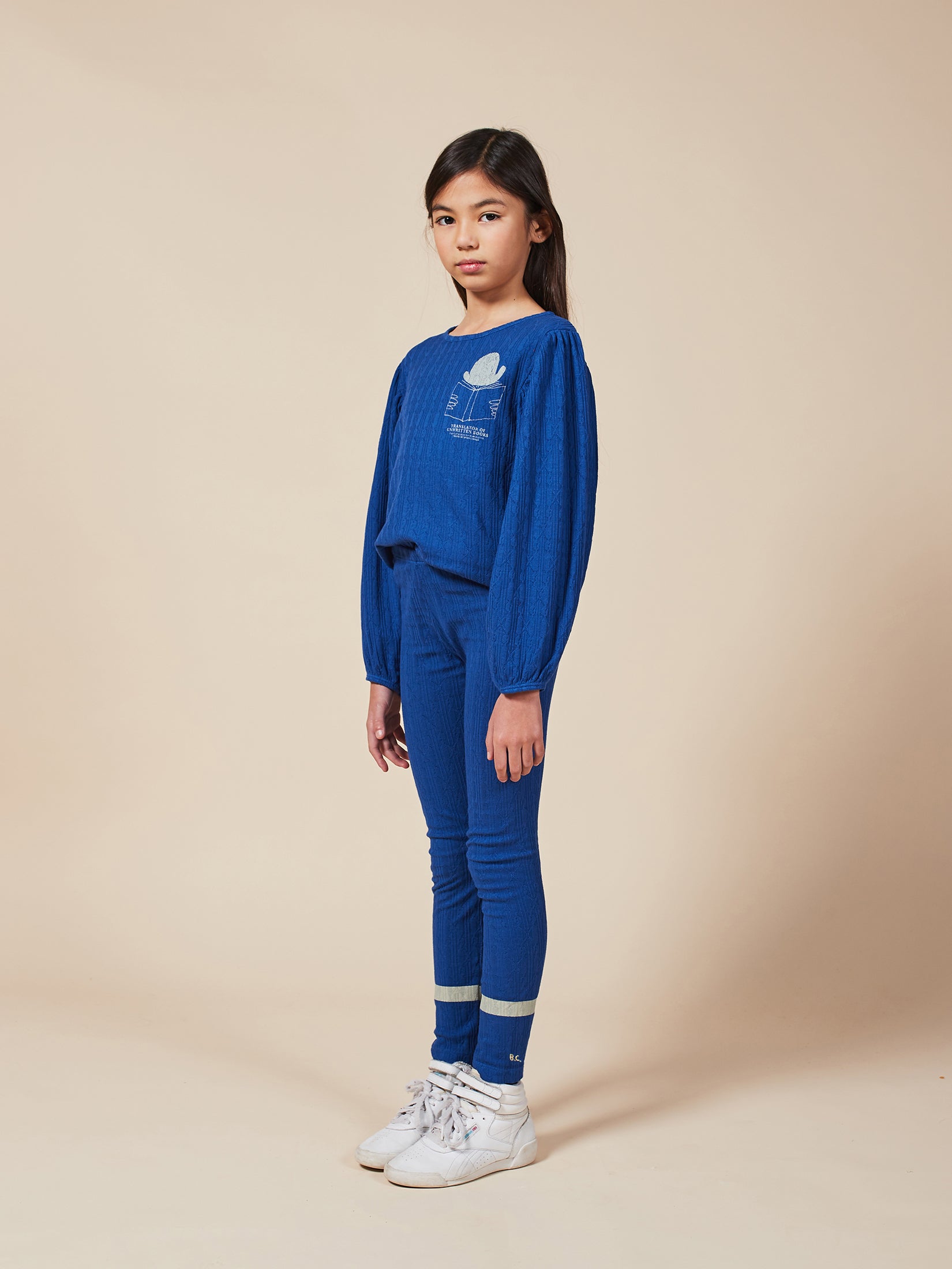 Boys & Girls Electric Blue Organic Cotton Leggings