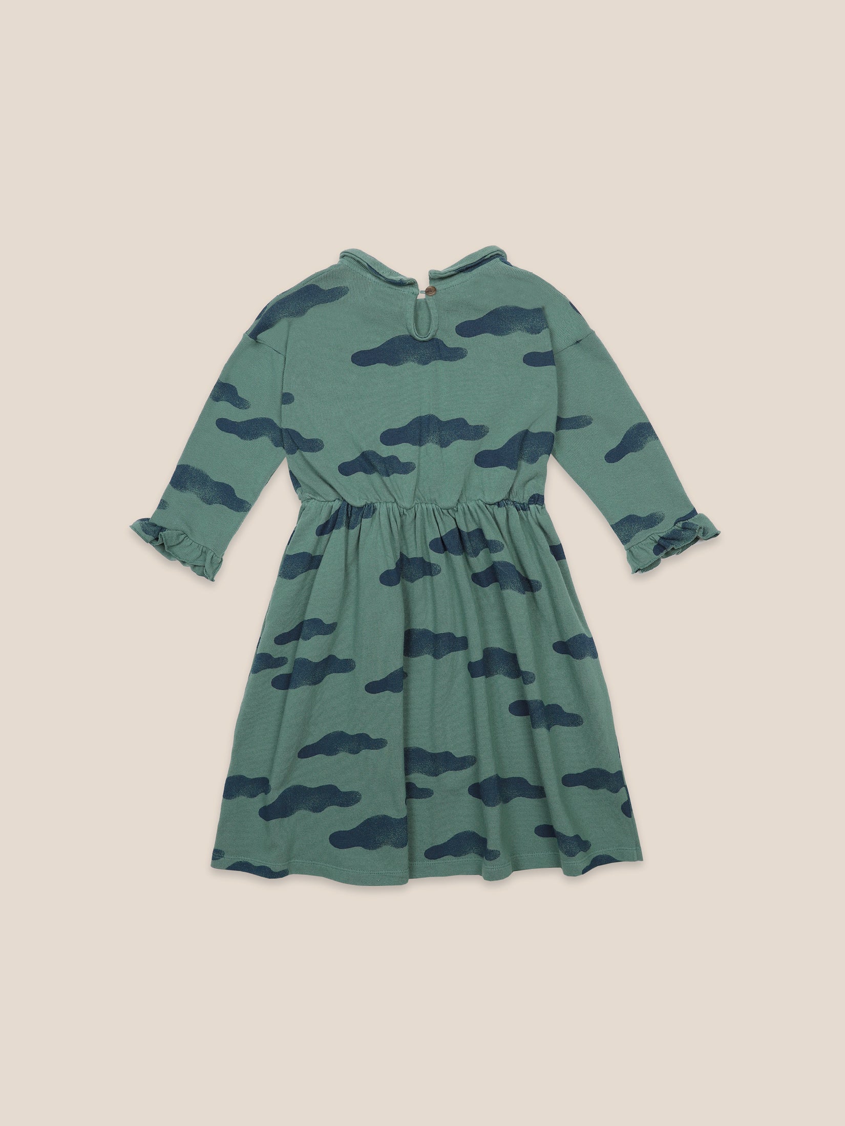 Girls Greener Pastures Clouds Organic Cotton Dress