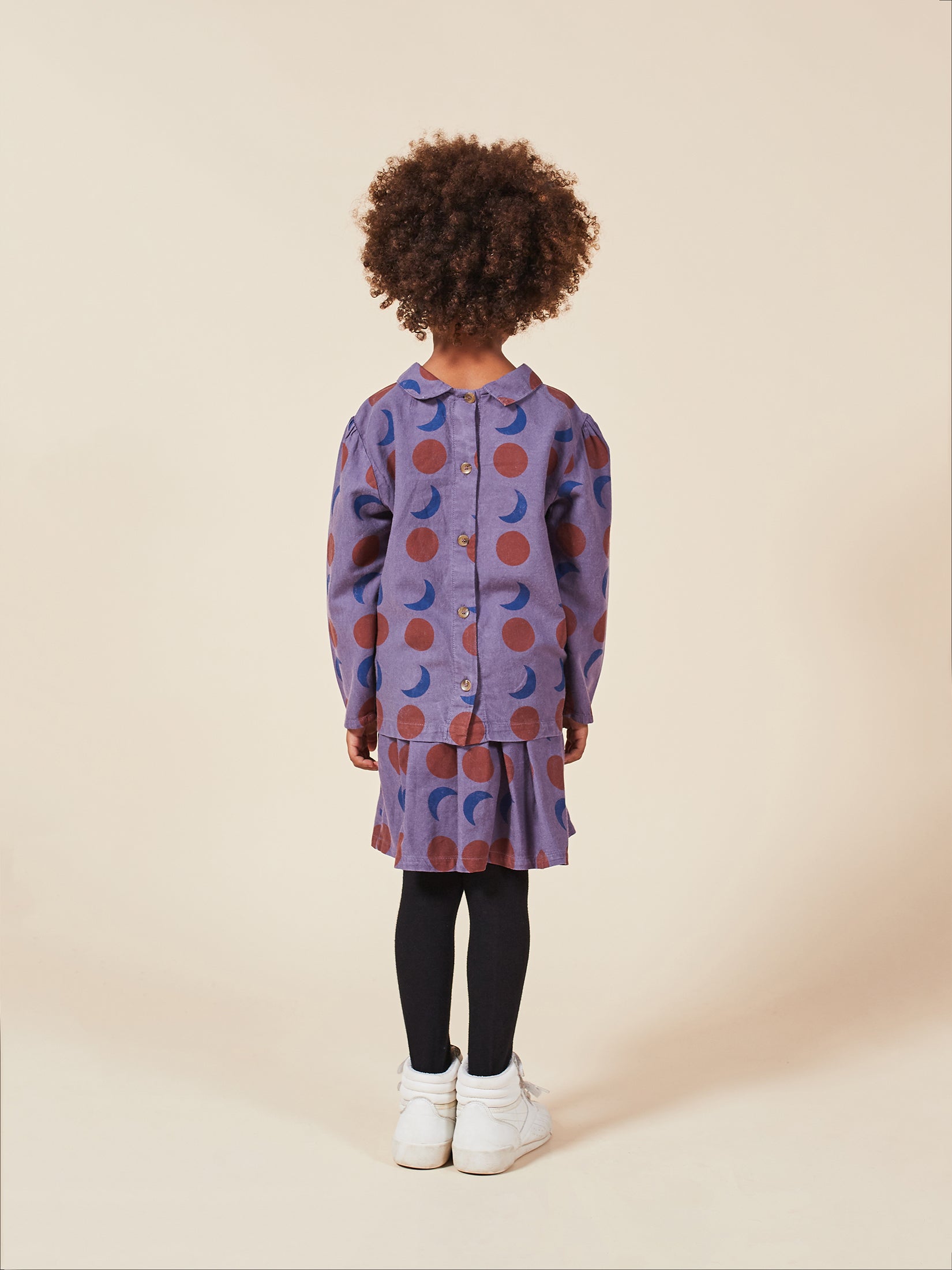Girls Grape Compote Solar Eclipse Woven Skirt