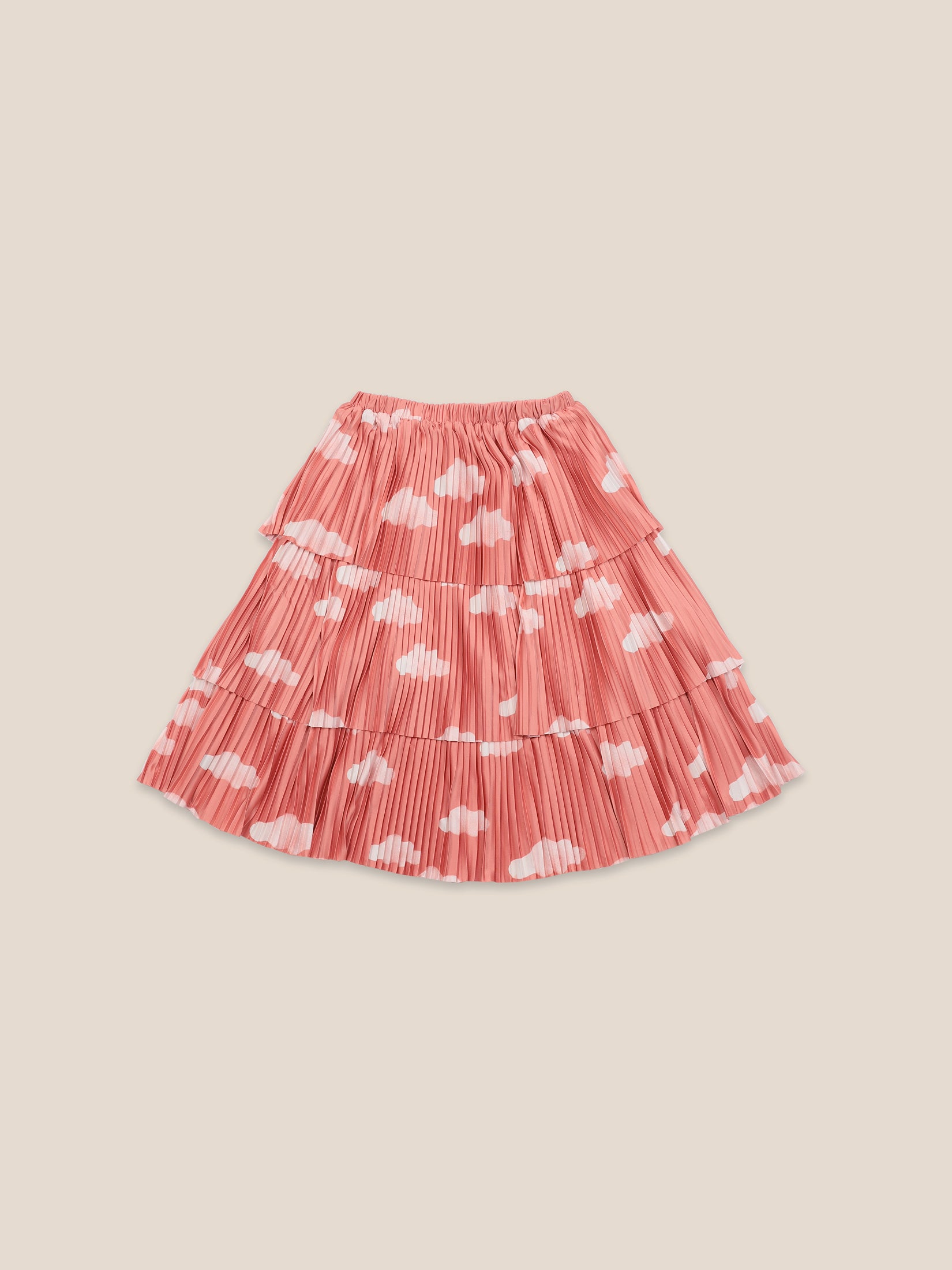 Girls Ketchup Clouds Woven Skirt