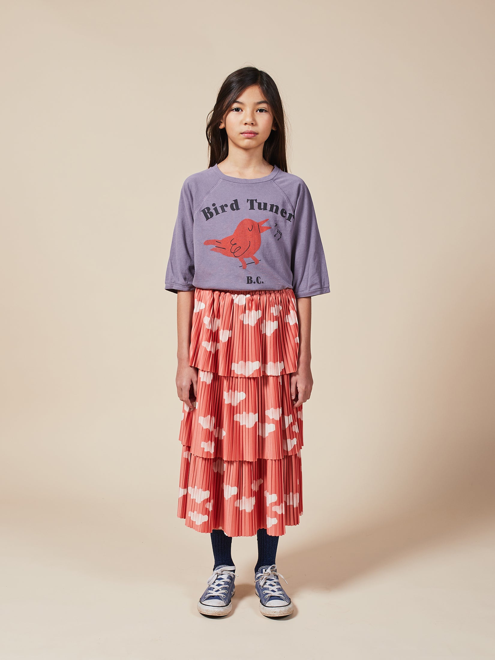 Girls Ketchup Clouds Woven Skirt