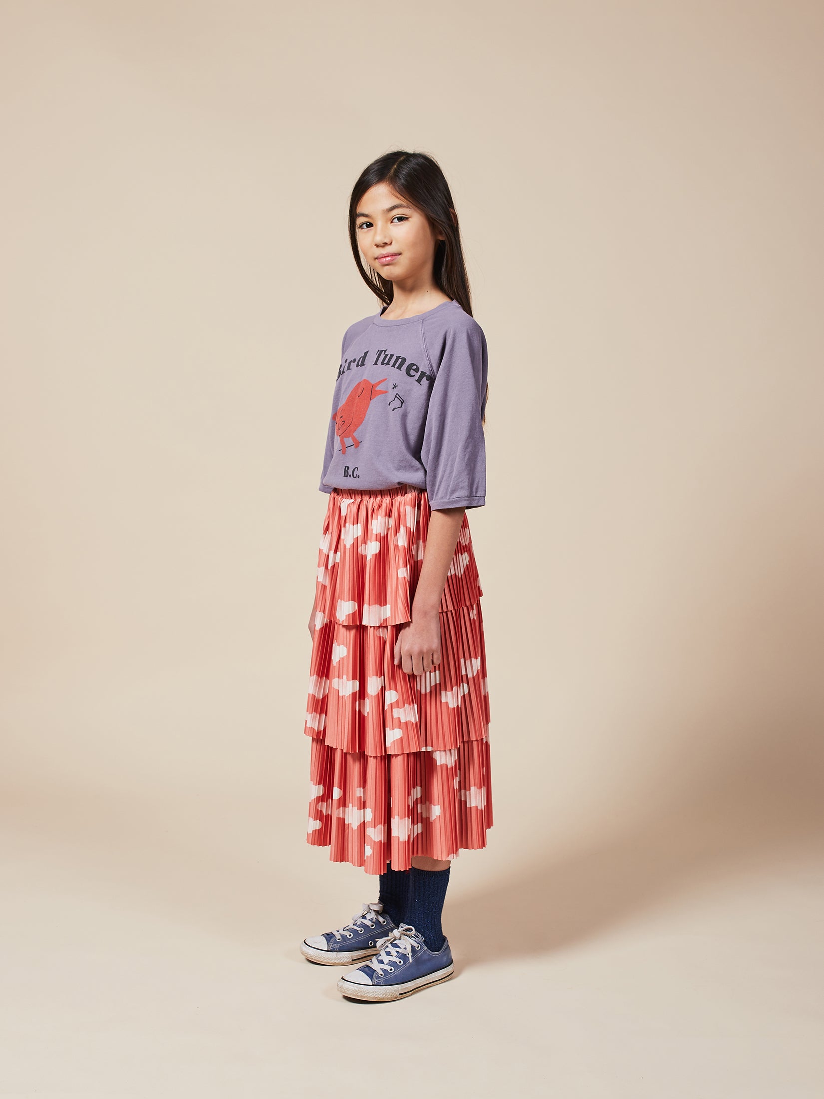 Girls Ketchup Clouds Woven Skirt