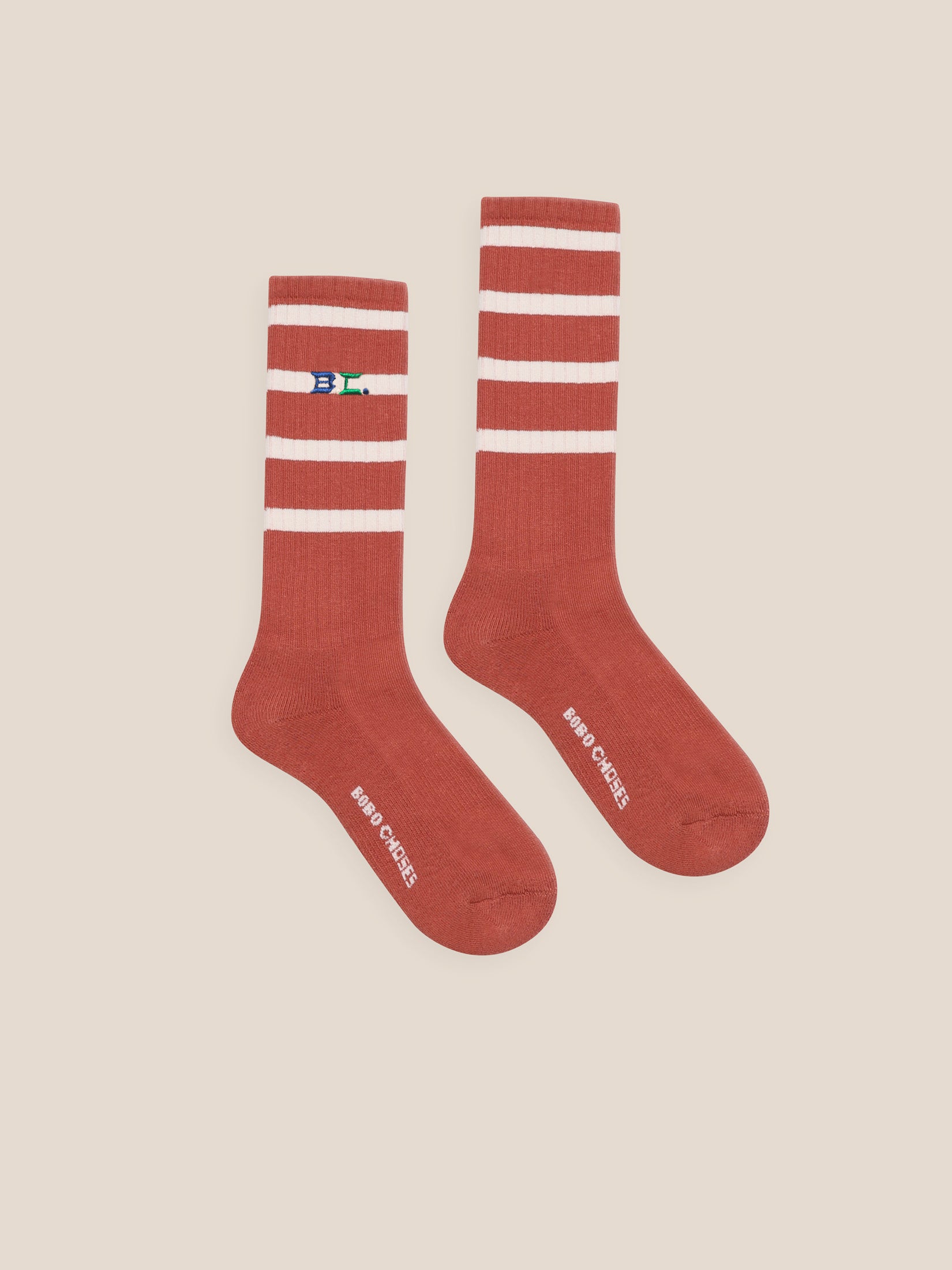 Boys & Girls Caramel Cofe Stripe Long Socks
