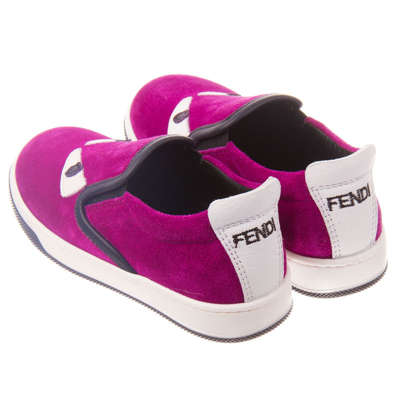 Boys&Girls Purple Suede Monster Trainers - CÉMAROSE | Children's Fashion Store - 4