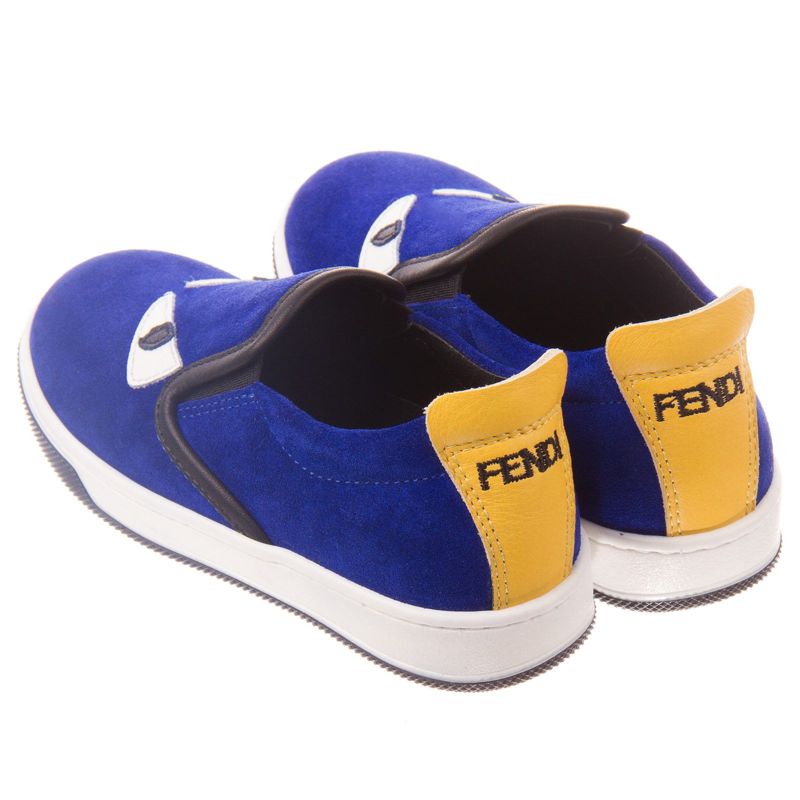 Boys&Girls Blue Suede Monster Trainers - CÉMAROSE | Children's Fashion Store - 3