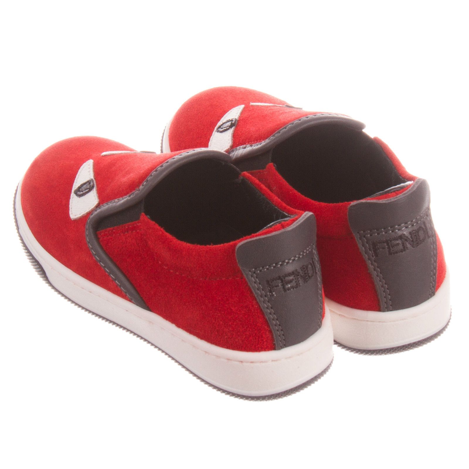 Boys&Girls Red Suede Monster Trainers - CÉMAROSE | Children's Fashion Store - 3
