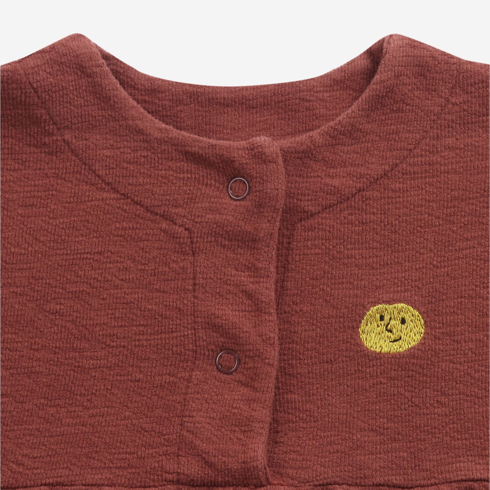 Baby Girls Dark Red Cotton Dress